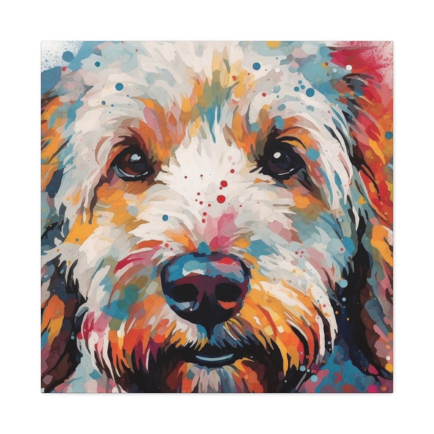 Labradoodle Colorful Wall Art & Canvas Prints