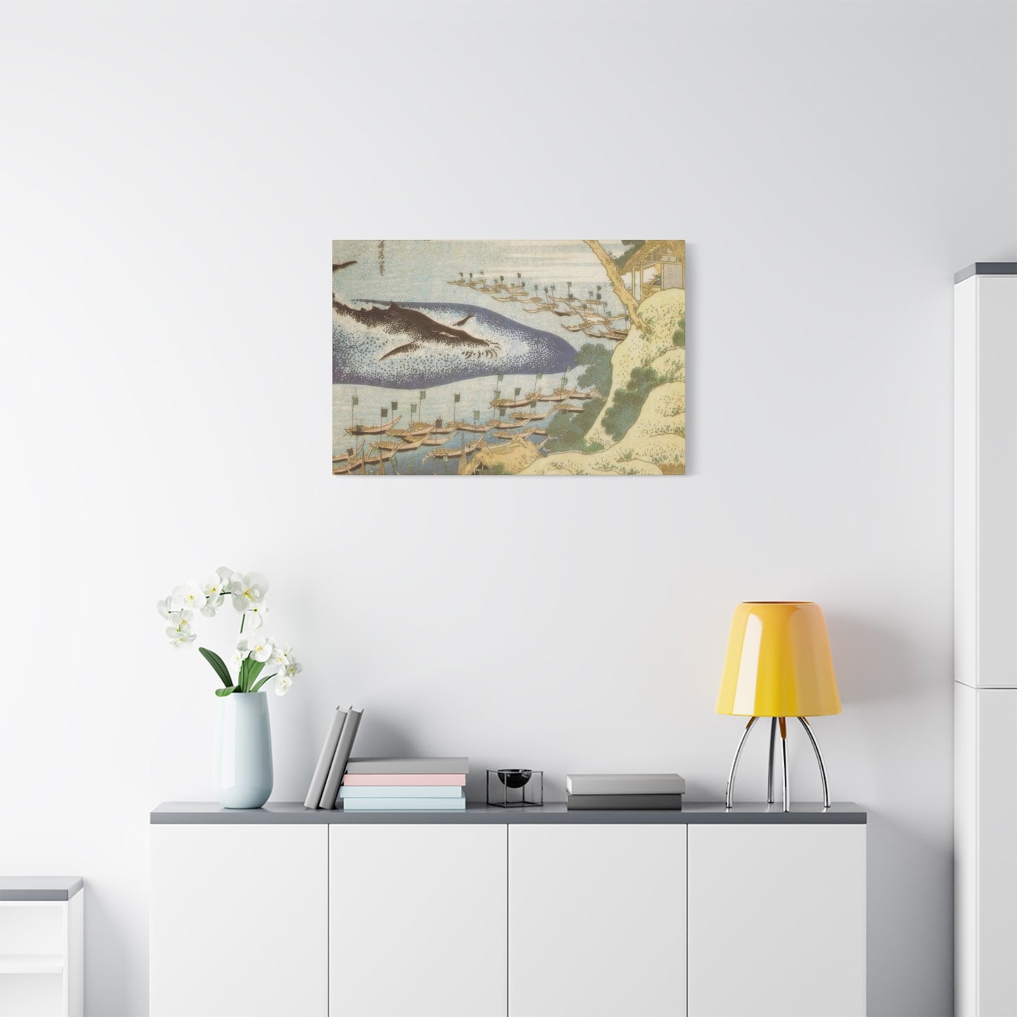 Katsushika Hokusai Whalling Off The Goto Islands Wall Art & Canvas Prints