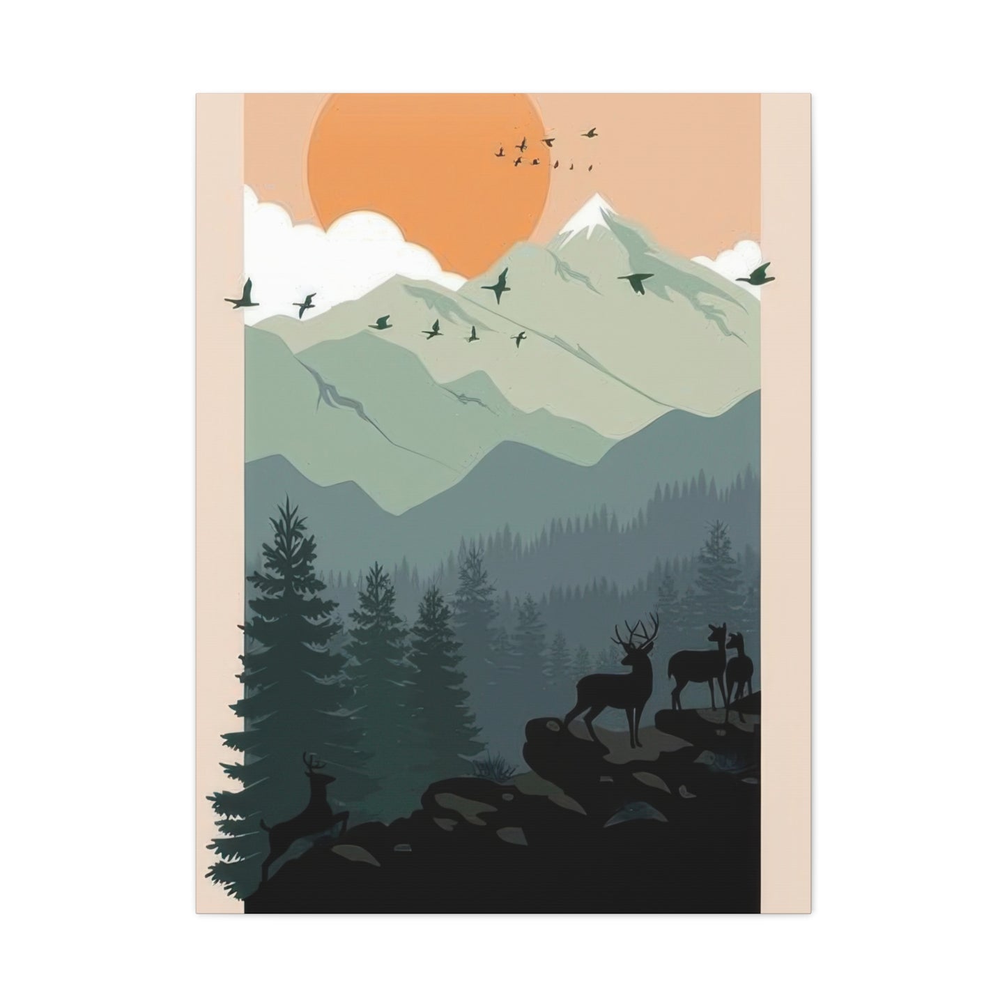 Forest Landscape Abstract Wall Art & Canvas Prints