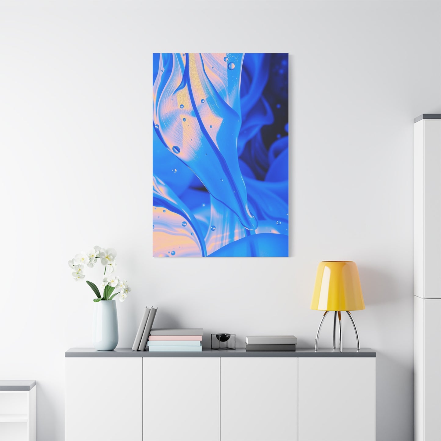 Vision Blue Abstract Art Art Wall Art & Canvas Print