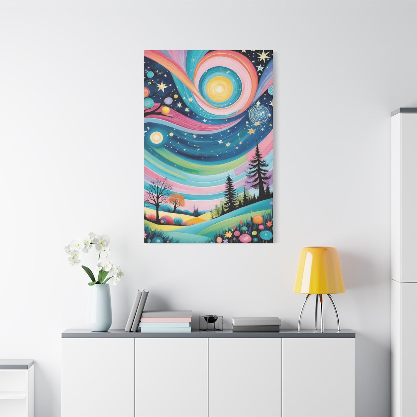 Twirly Sky Vibrant Wall Art & Canvas Prints