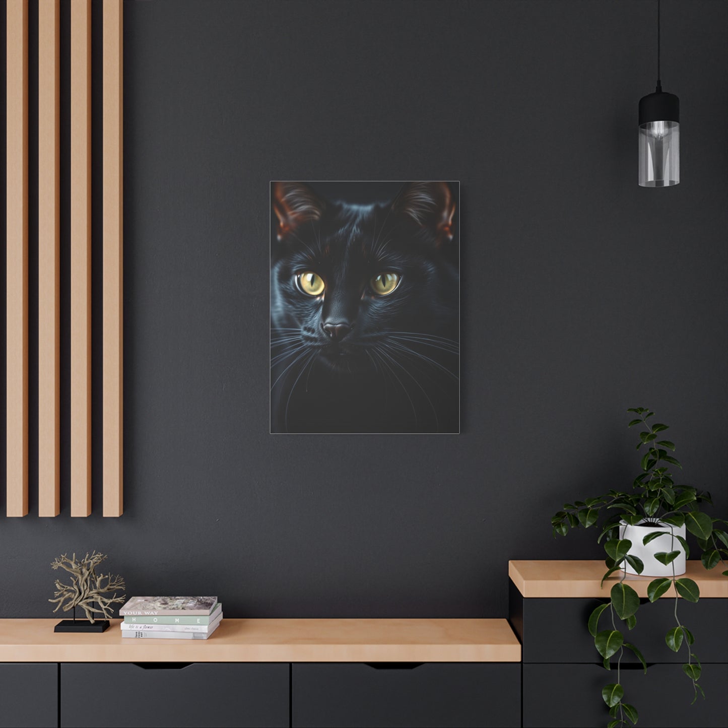 Elite Black Cat Art Vision Wall Art & Canvas Print