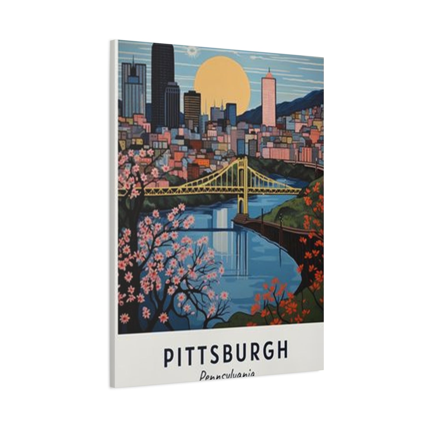 Dawn Sky Pittsburgh Poster Wall Art & Canvas Prints