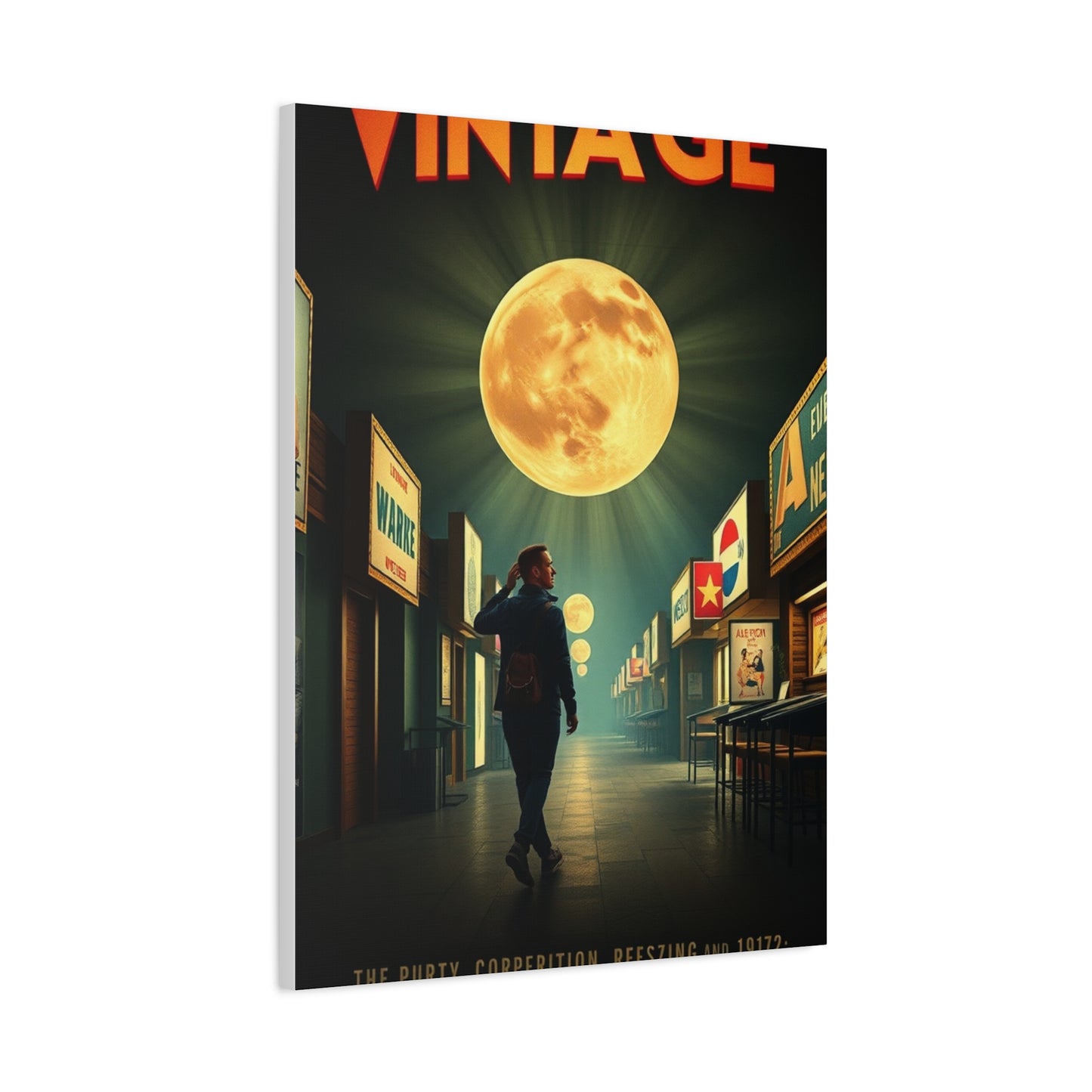Vintage Movie Posters Art Luxury Canvas Wall Art & Canvas Print