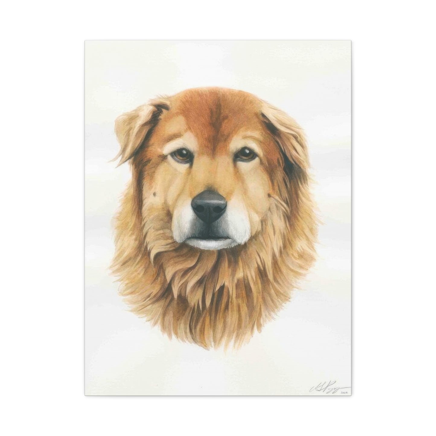 Grace Pop Furry Dog Wall Art & Canvas Prints