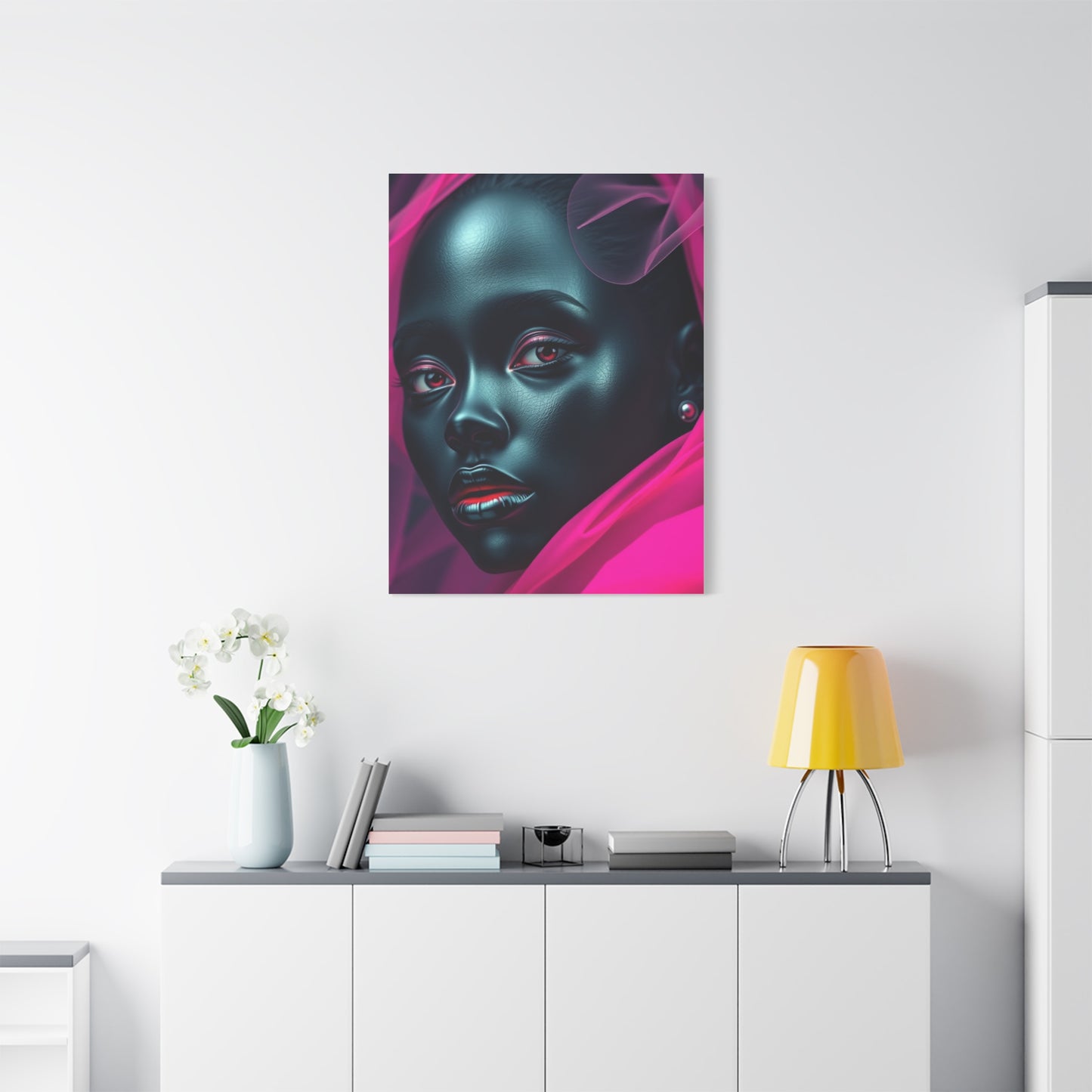 Supreme Black & Pink Art Collection Wall Art & Canvas Print