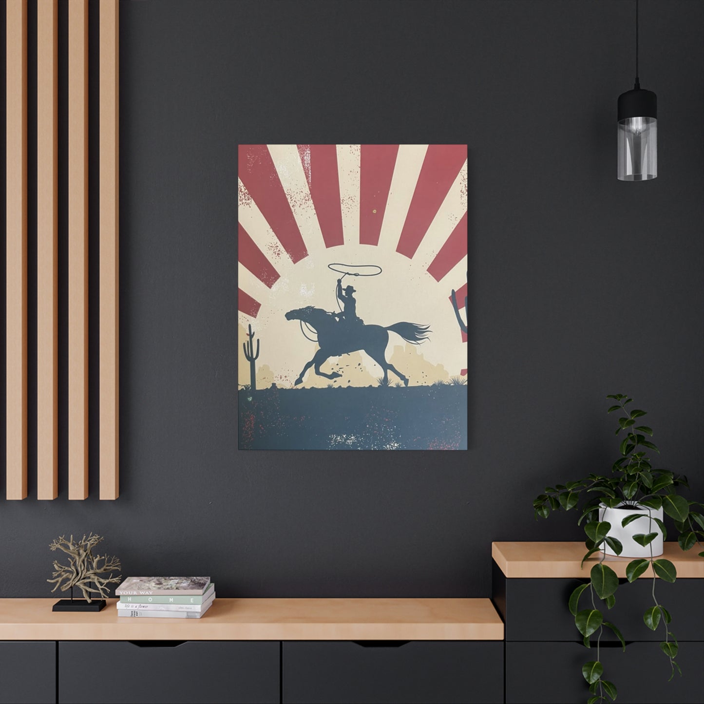 Cowboy On Horse Poster Wall Art & Canvas Prints