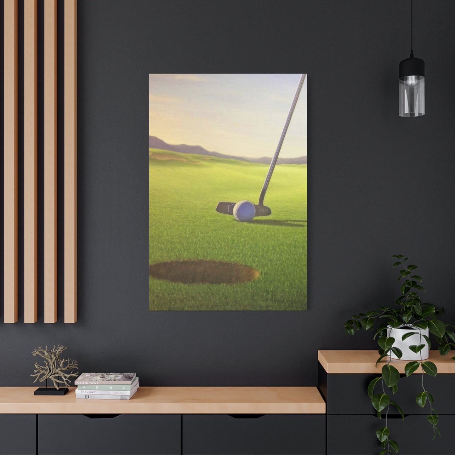 Golf Cup Ball Closeup Wall Art & Canvas Prints