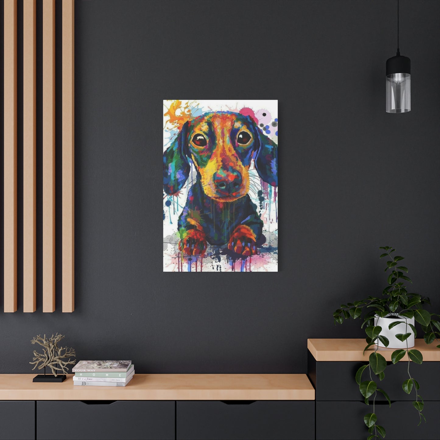 Dachshund Dog Color Wall Art & Canvas Prints