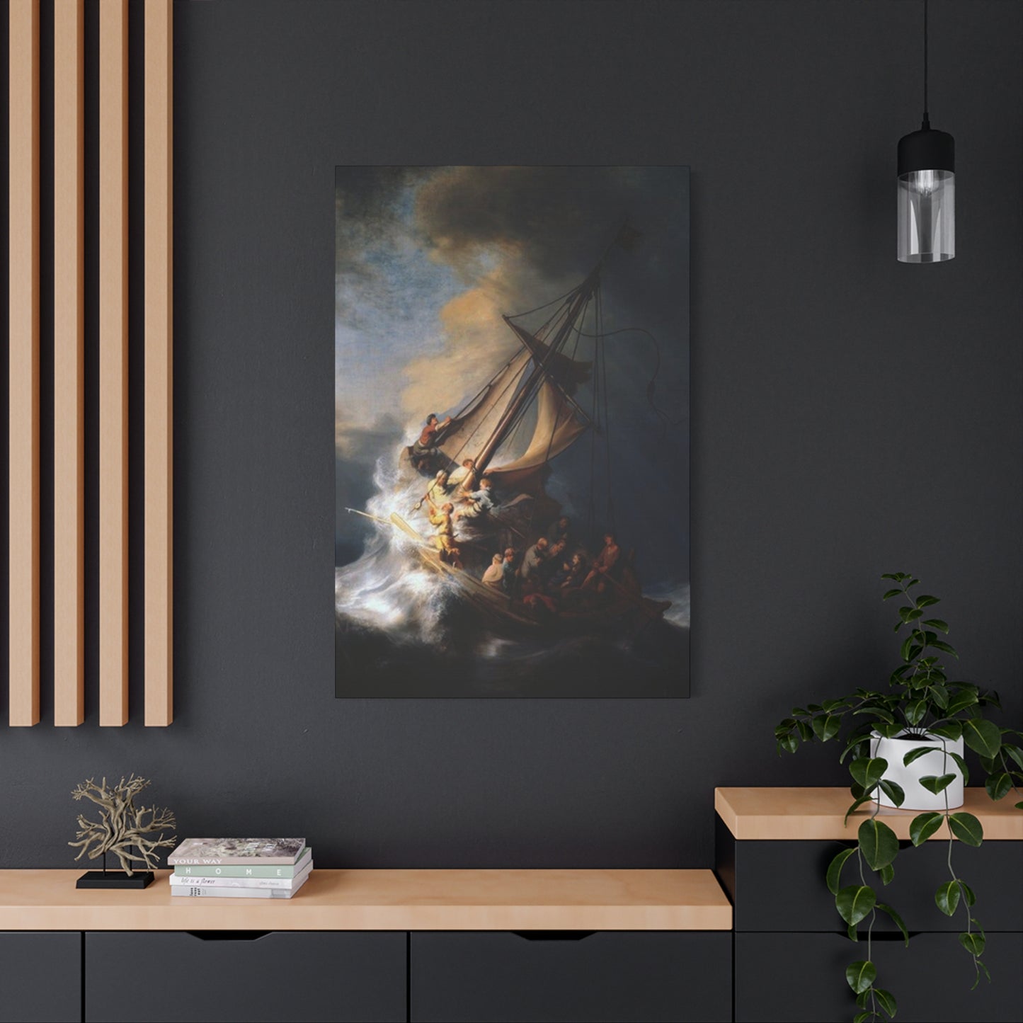 Derailing Ship Painting Wall Art & Canvas Prints