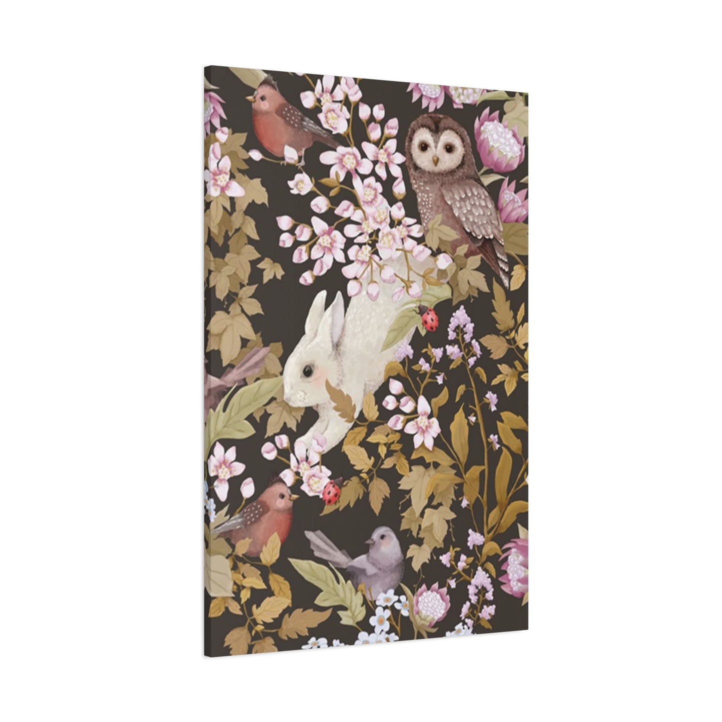Rabbit With Birds Wall Art & Canvas Prints