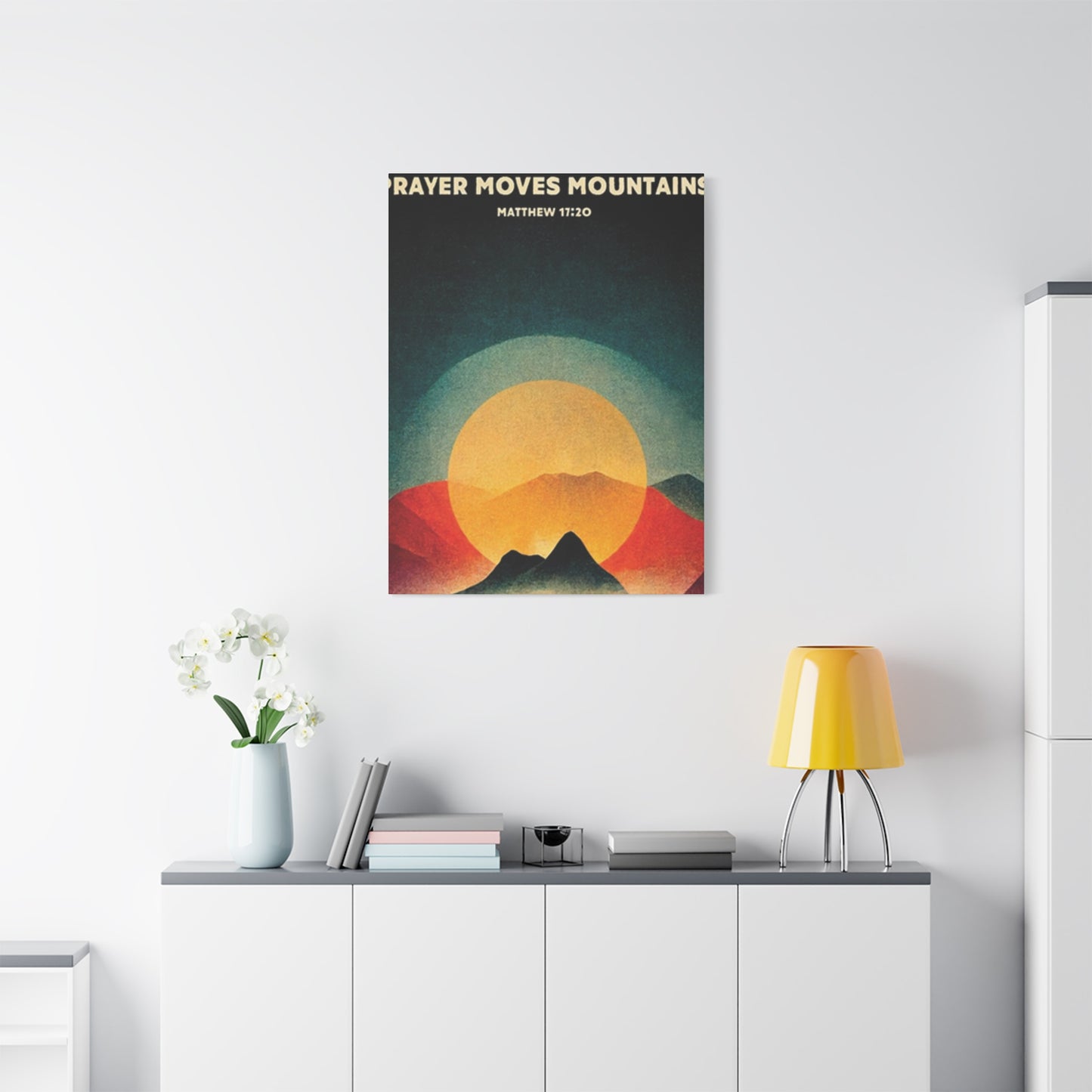 Prayer Moves Mountain Wall Art & Canvas Prints