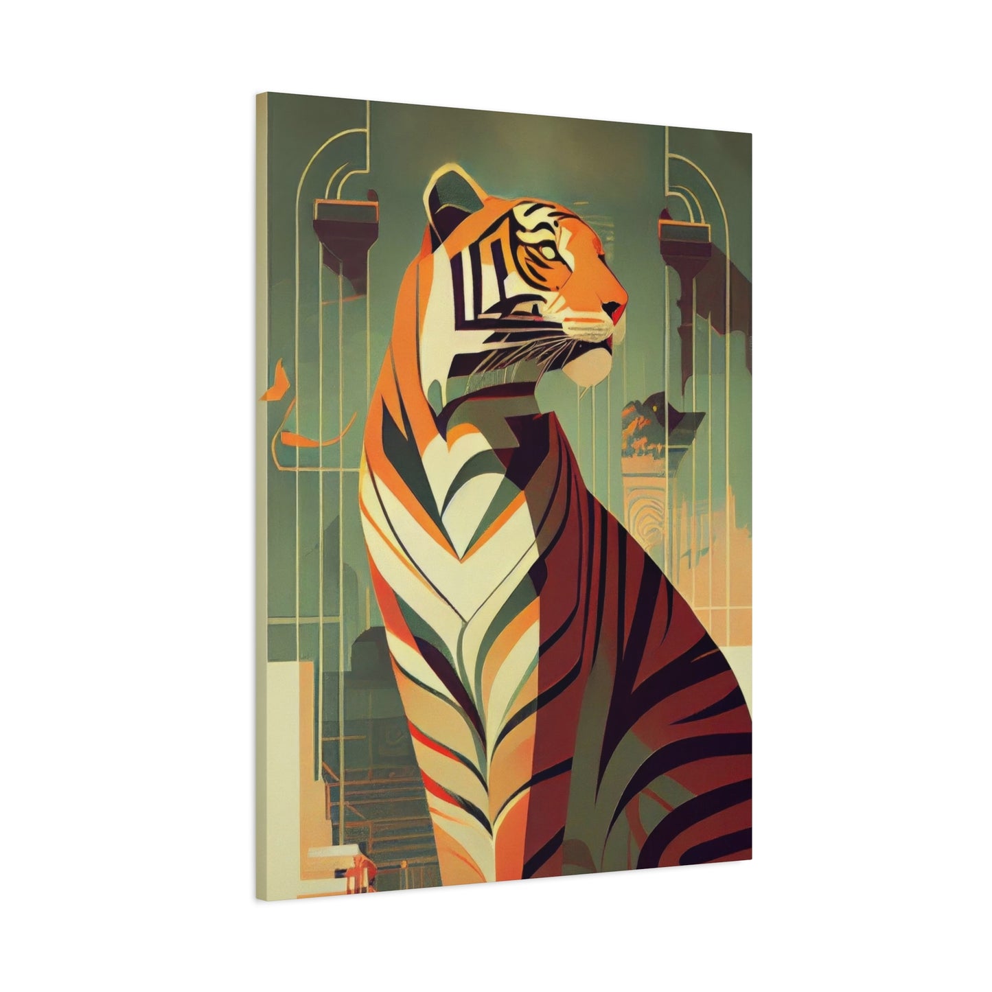 Tiger Posing Portrait Deco Wall Art & Canvas Prints