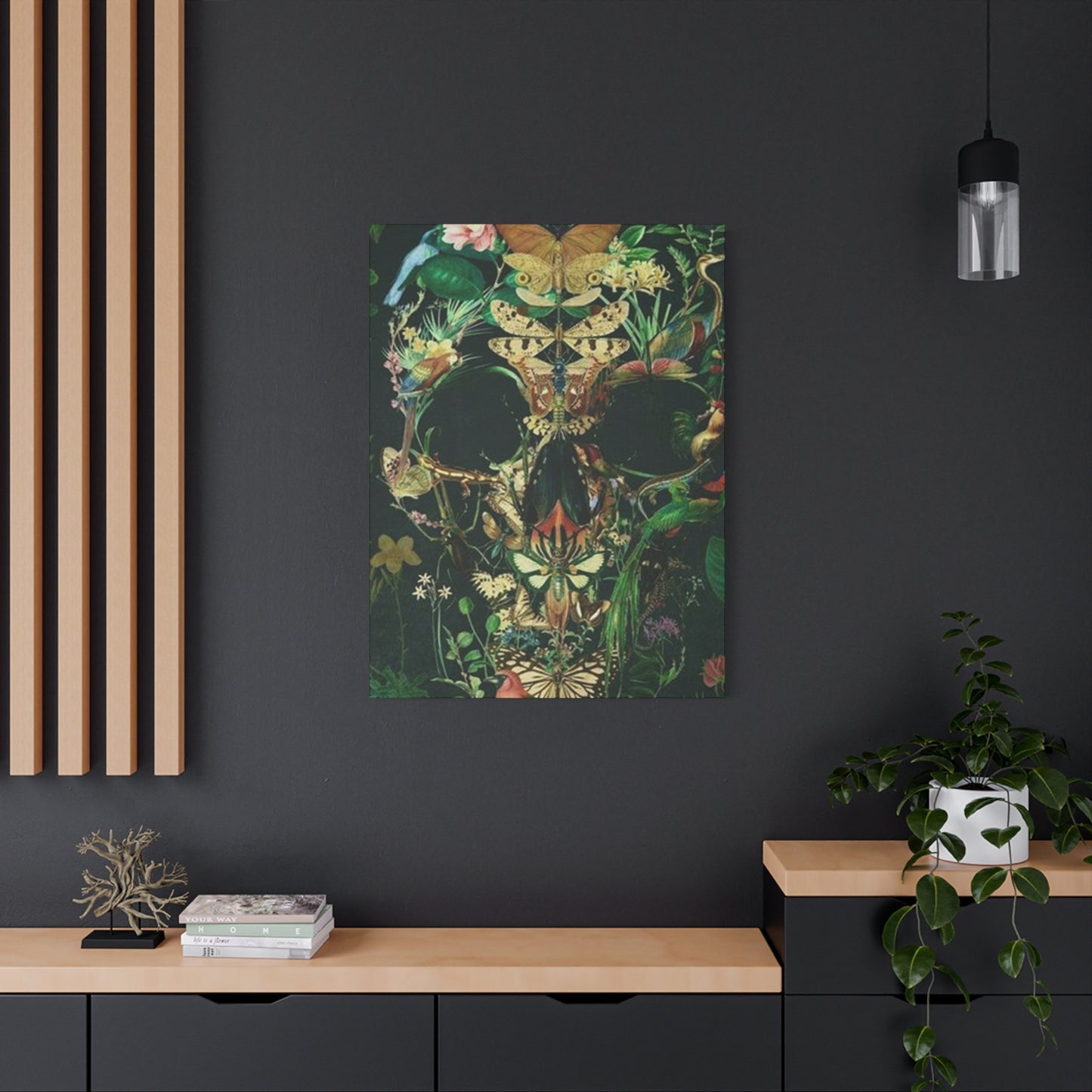 Skull Of Flora And Fauna Wall Art & Canvas Prints