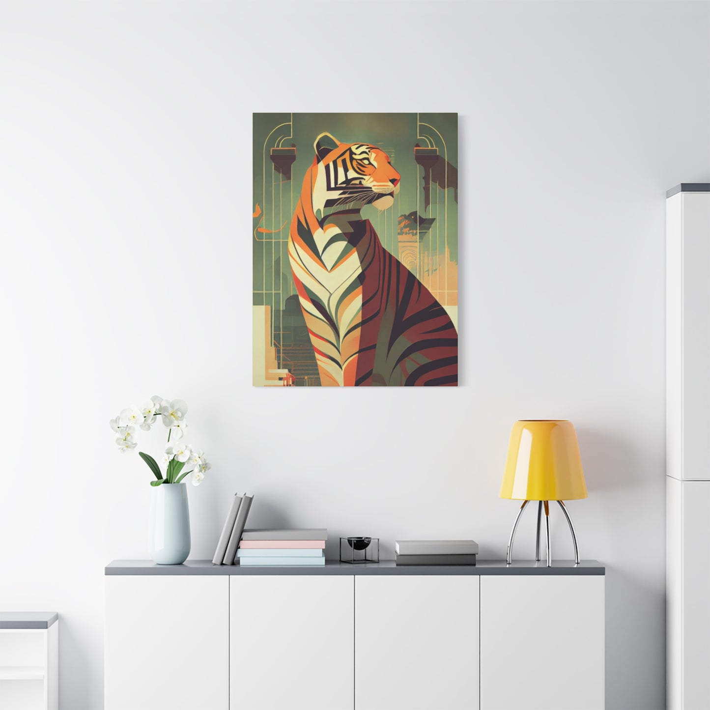 Tiger Posing Portrait Deco Wall Art & Canvas Prints
