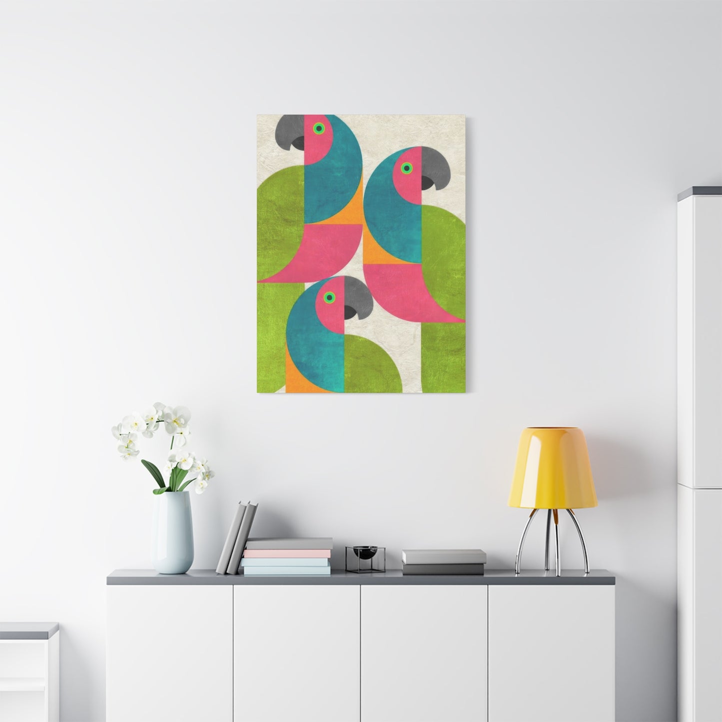 Parrot Abstract Colorful Wall Art & Canvas Prints