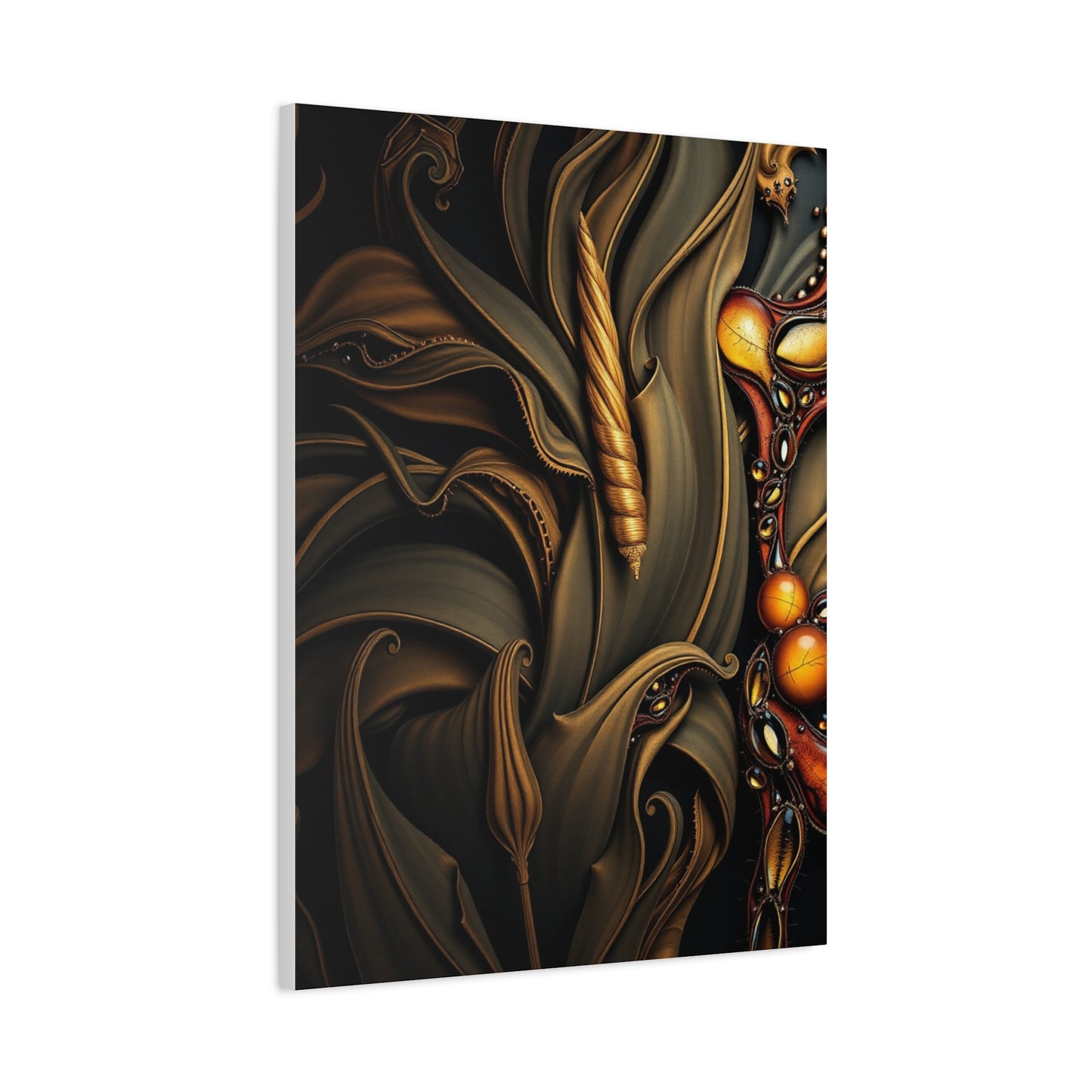 Vision Black & Beige Art Art Wall Art & Canvas Print