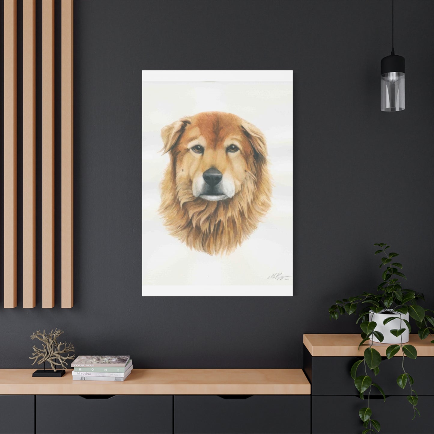 Grace Pop Furry Dog Wall Art & Canvas Prints