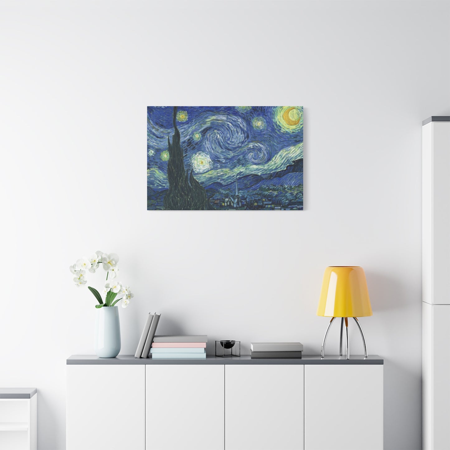 The Starry Night By Vincent Van Gogh Impression Wall Art & Canvas Prints