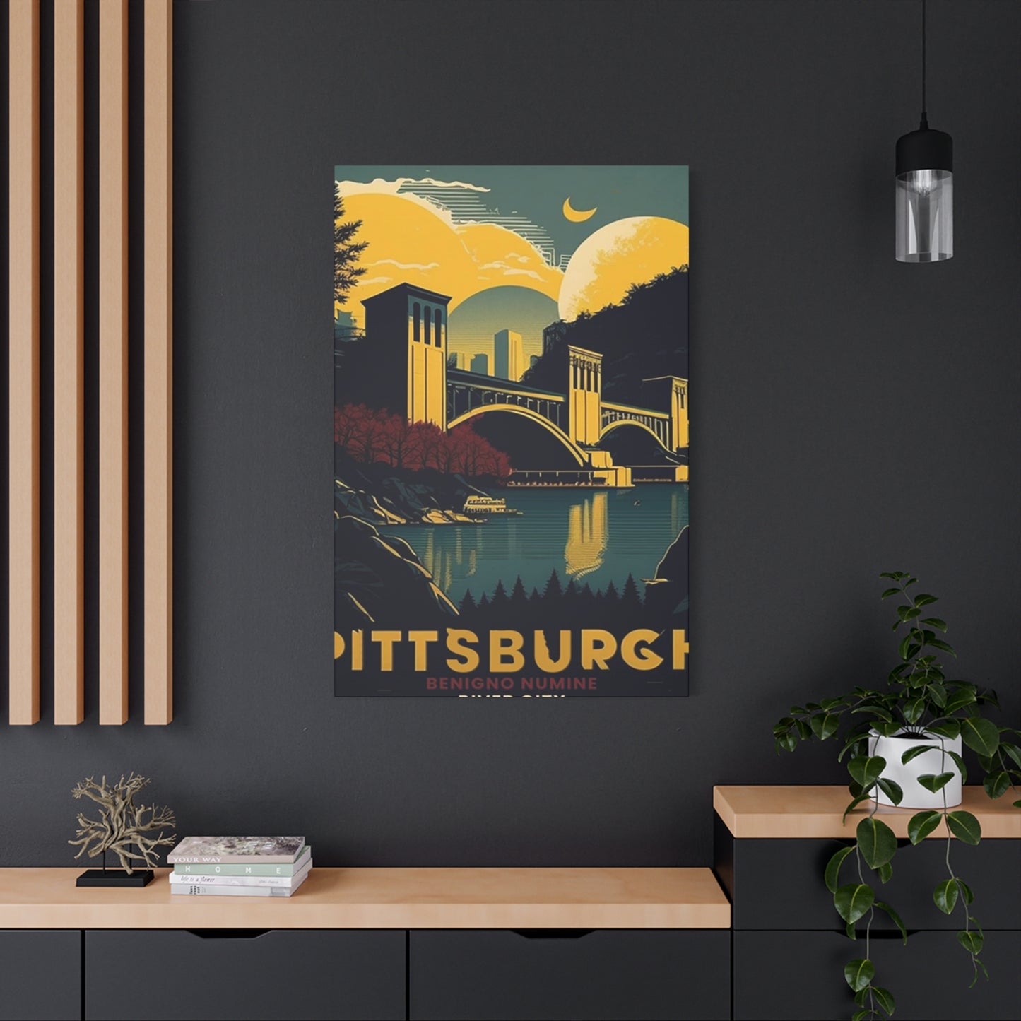 Night Sky Pittsburgh Poster Wall Art & Canvas Prints
