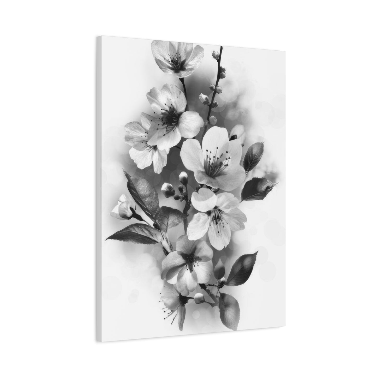 Flowers Grey Wall Art & Canvas Prints