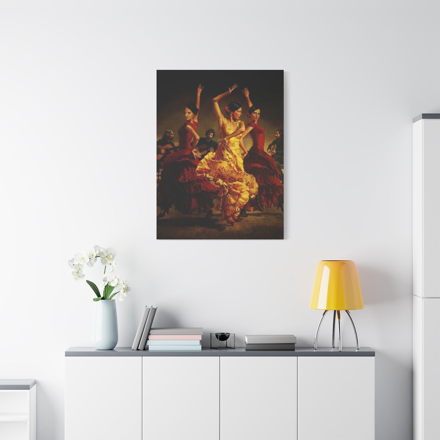 Spain Traditional Dancer Group Wall Art & Canvas Prints