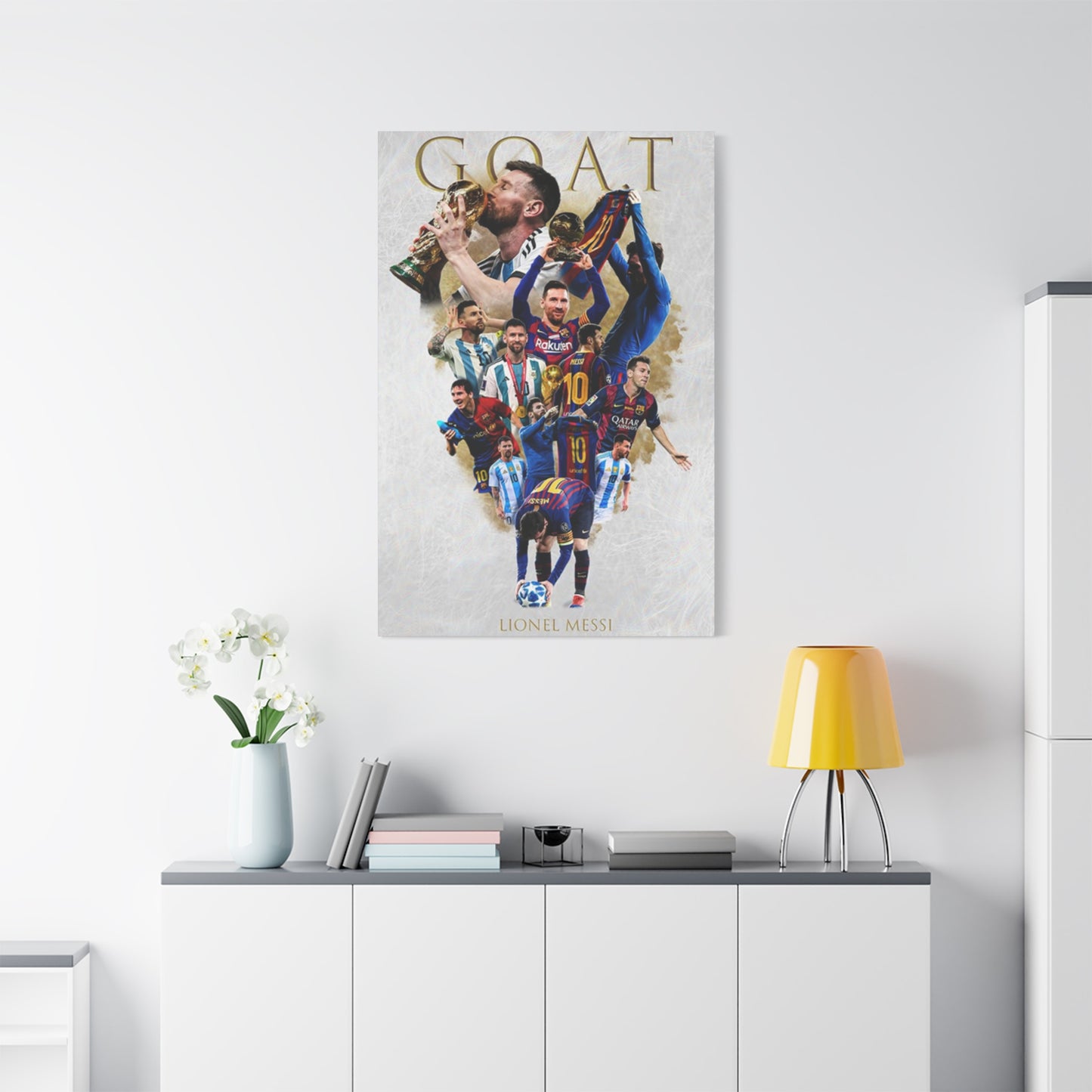 Leonel Messi The GOAT Wall Art & Canvas Prints