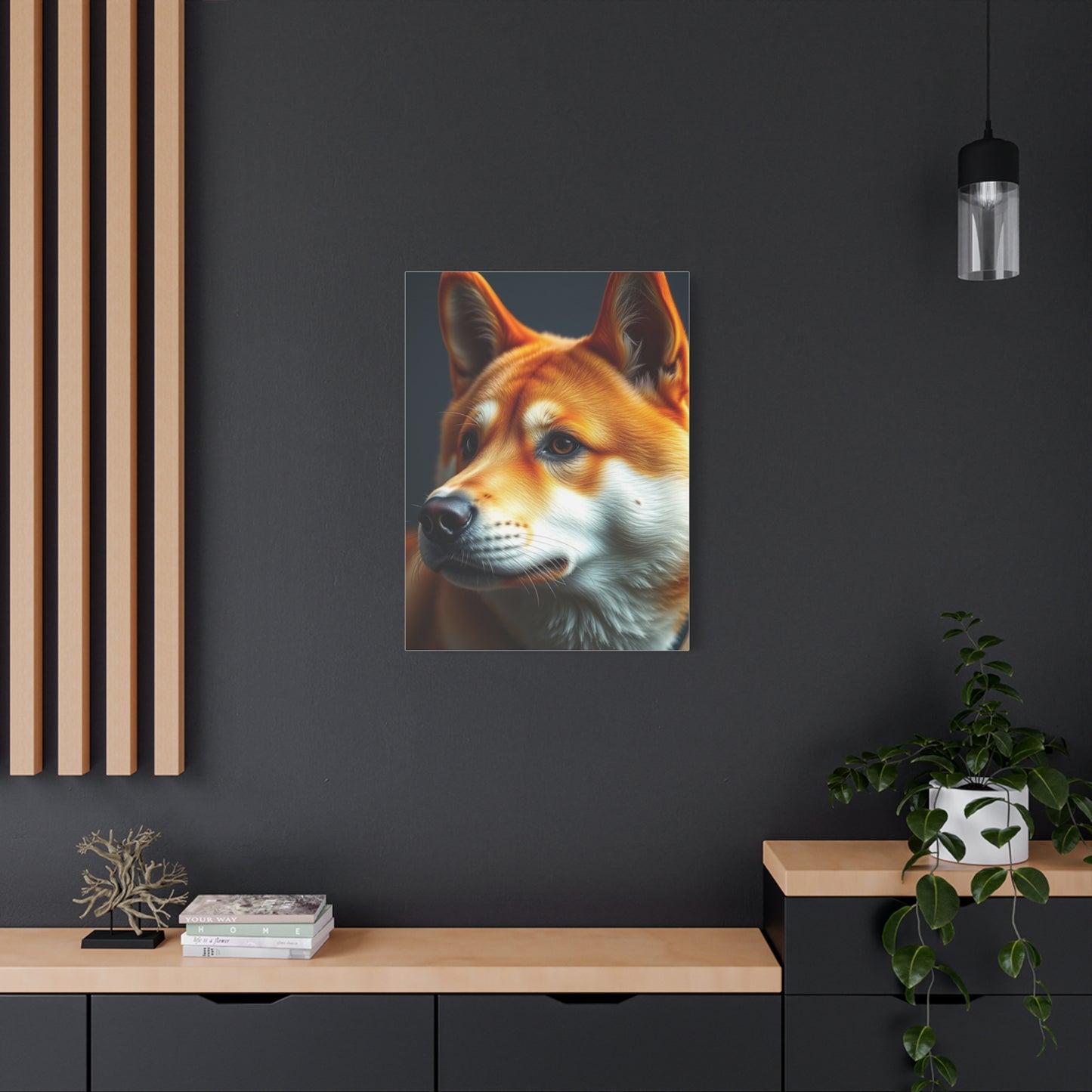 Shiba Inu Dog Art Refined Canvas Wall Art & Canvas Print