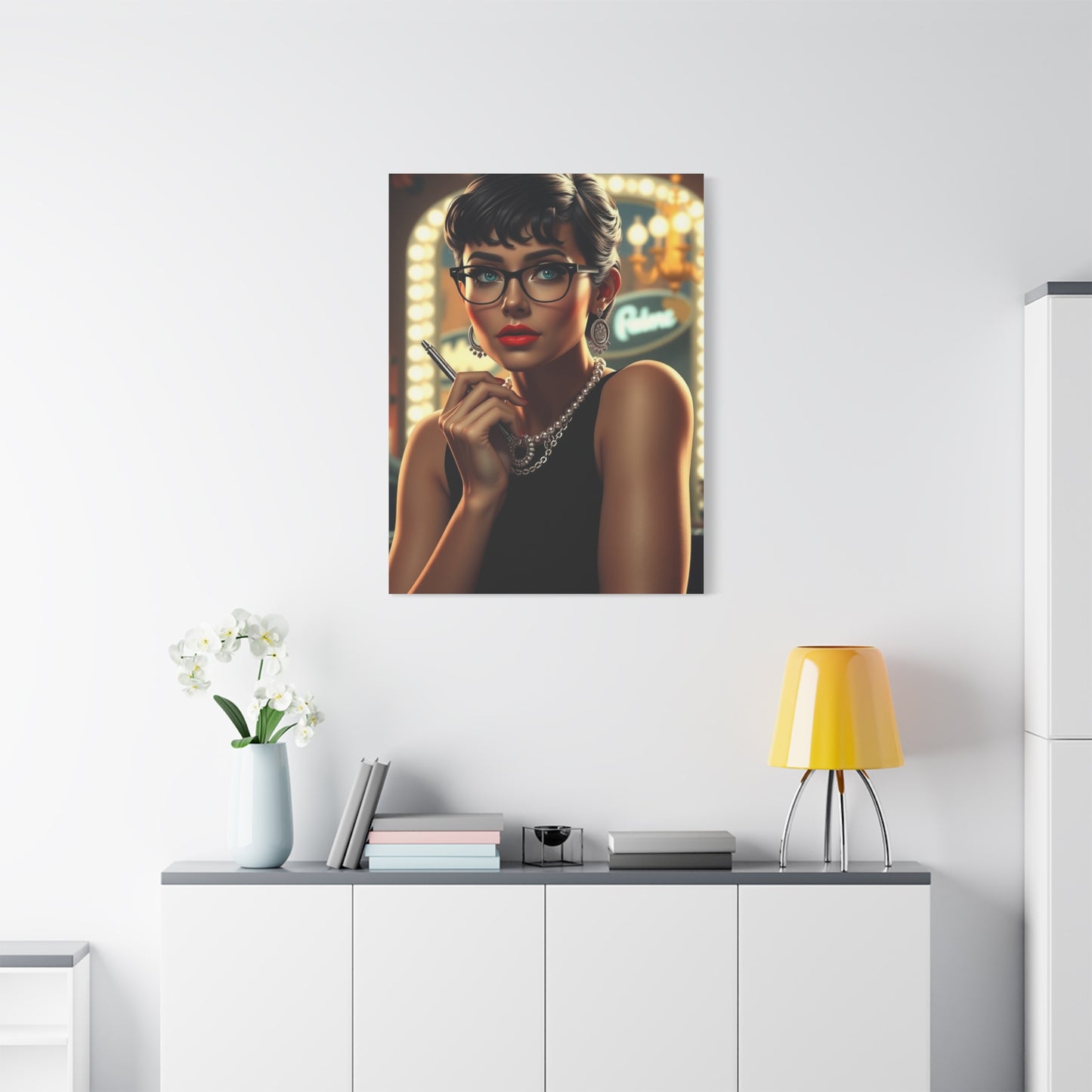 Vision Breakfast At Tiffany’s Characters Art Art Wall Art & Canvas Print