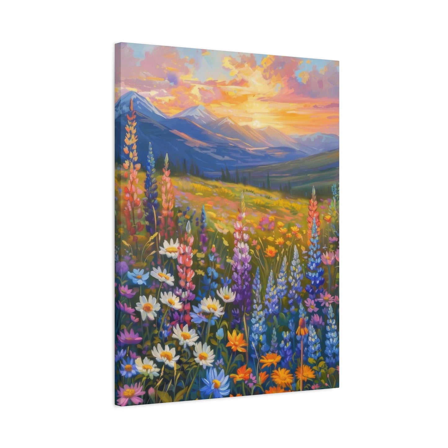 Colorful Flower Sunset Wall Art & Canvas Prints
