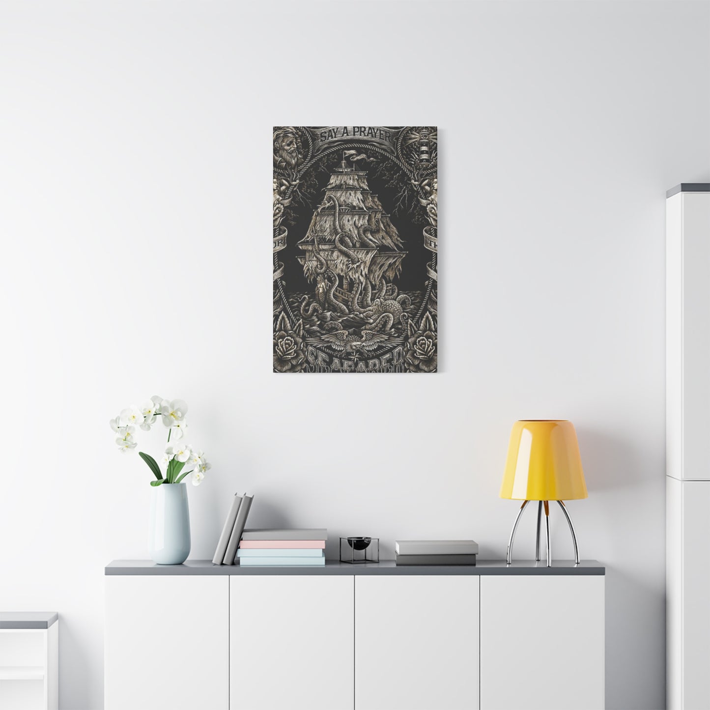 Ship In Sea Wall Art & Canvas Prints