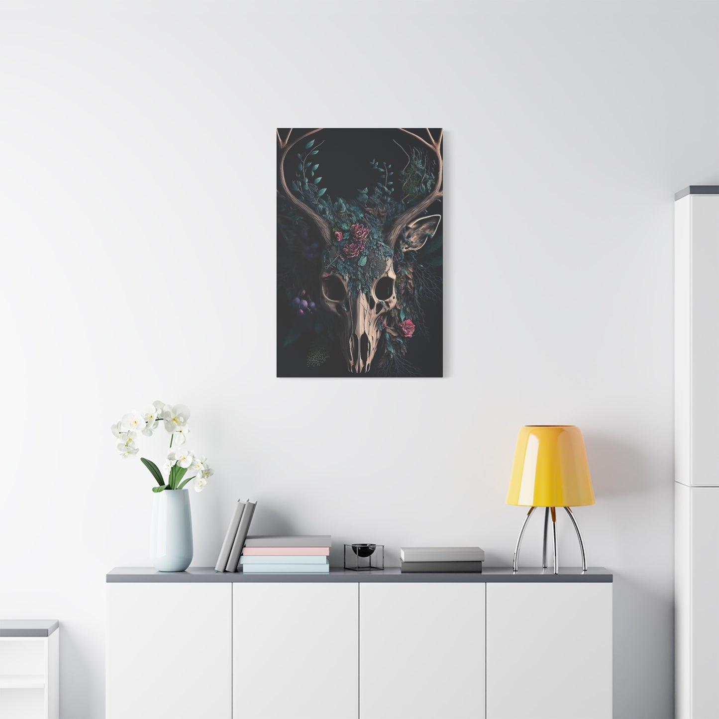 Reindeer Skull Poster Wall Art & Canvas Prints