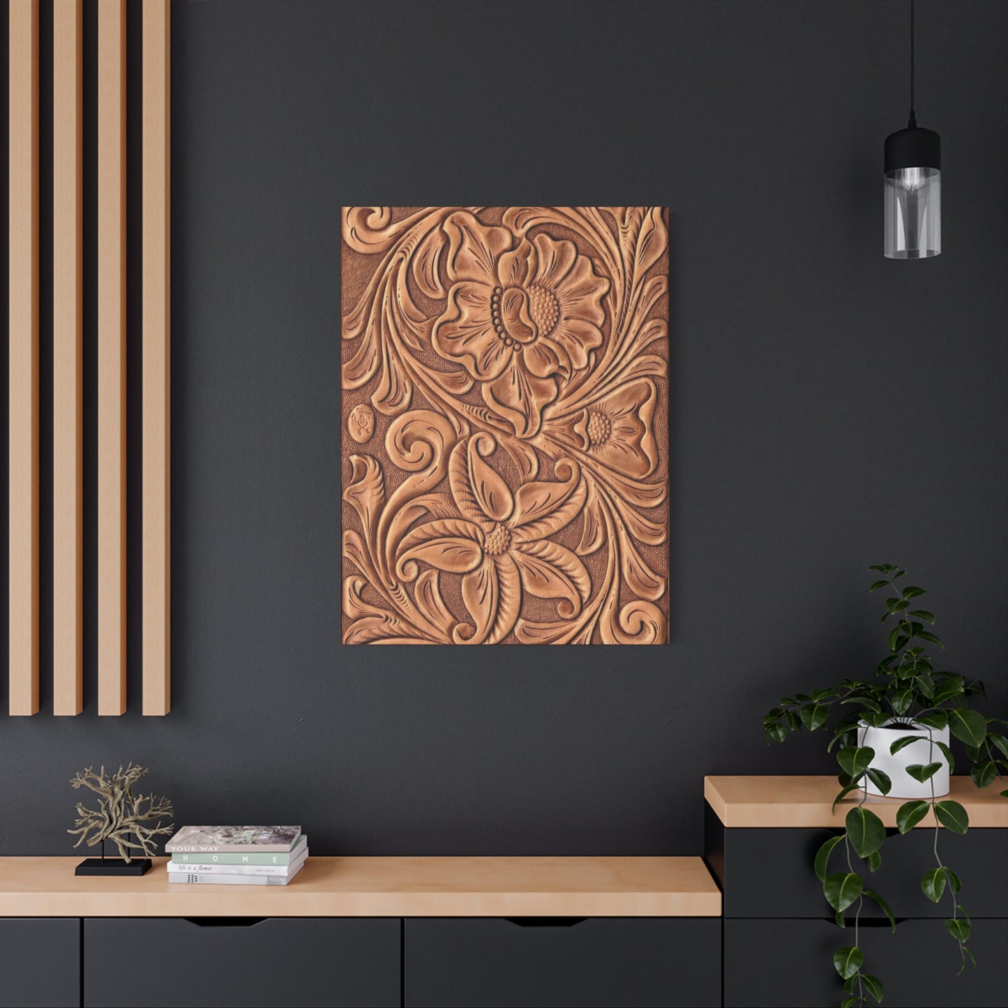 Flower And Leaves Pattern Wall Art & Canvas Prints