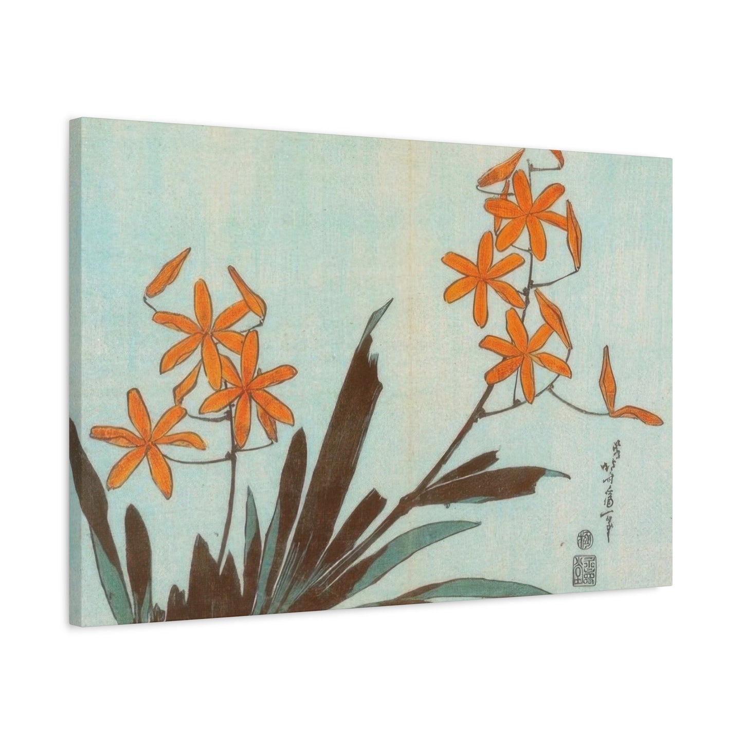 Katsushika Hokusai Orange Orchids Wall Art & Canvas Prints