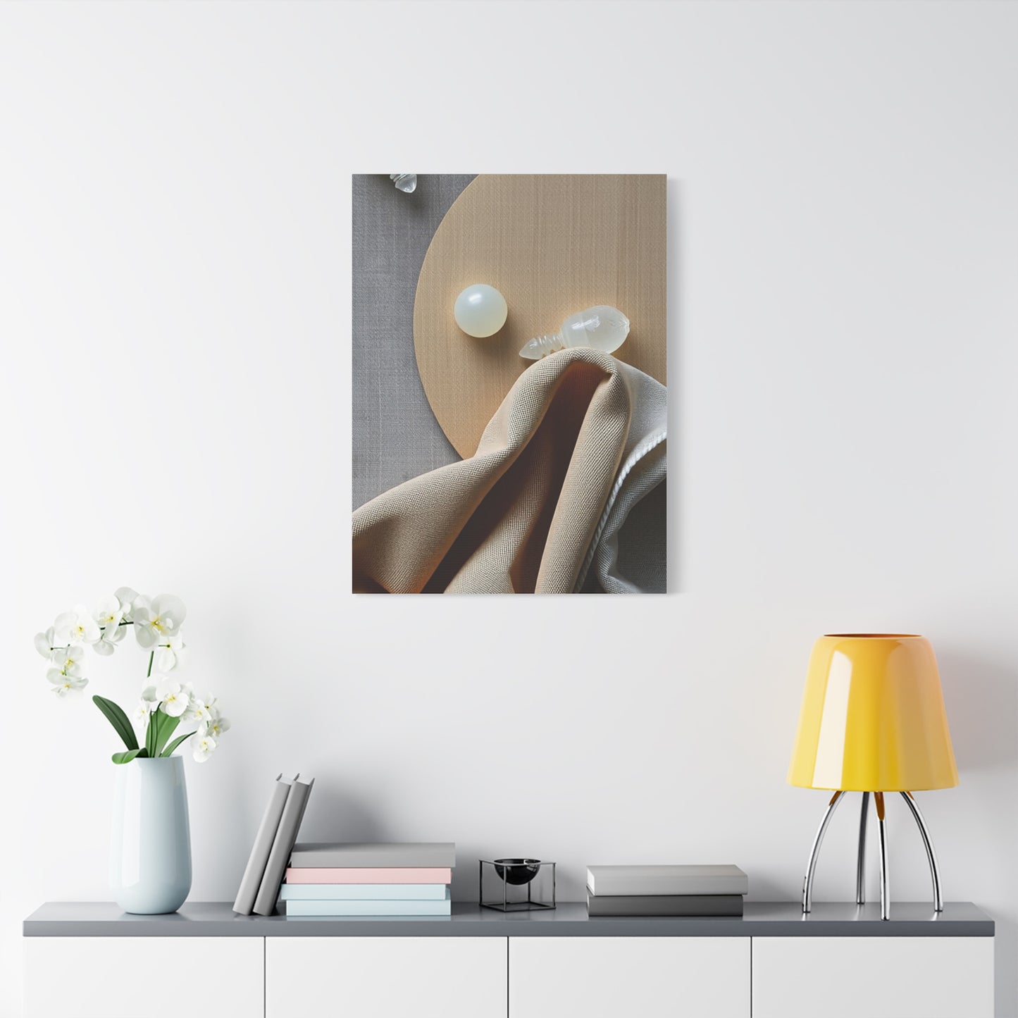 Supreme Taupe, Linen, and Gray Art Collection Wall Art & Canvas Print