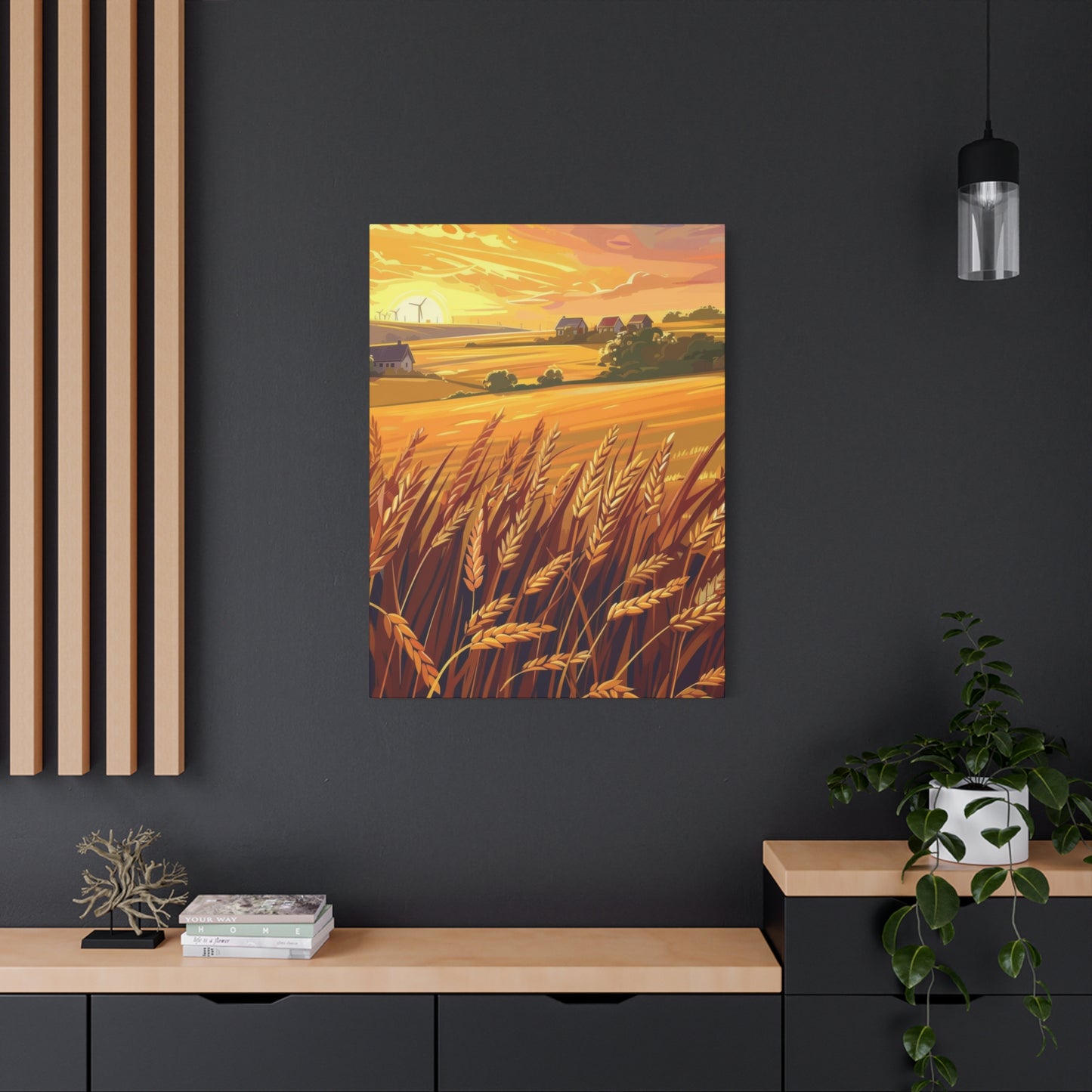 Golden Wheat Fields Countryside Wall Art & Canvas Prints