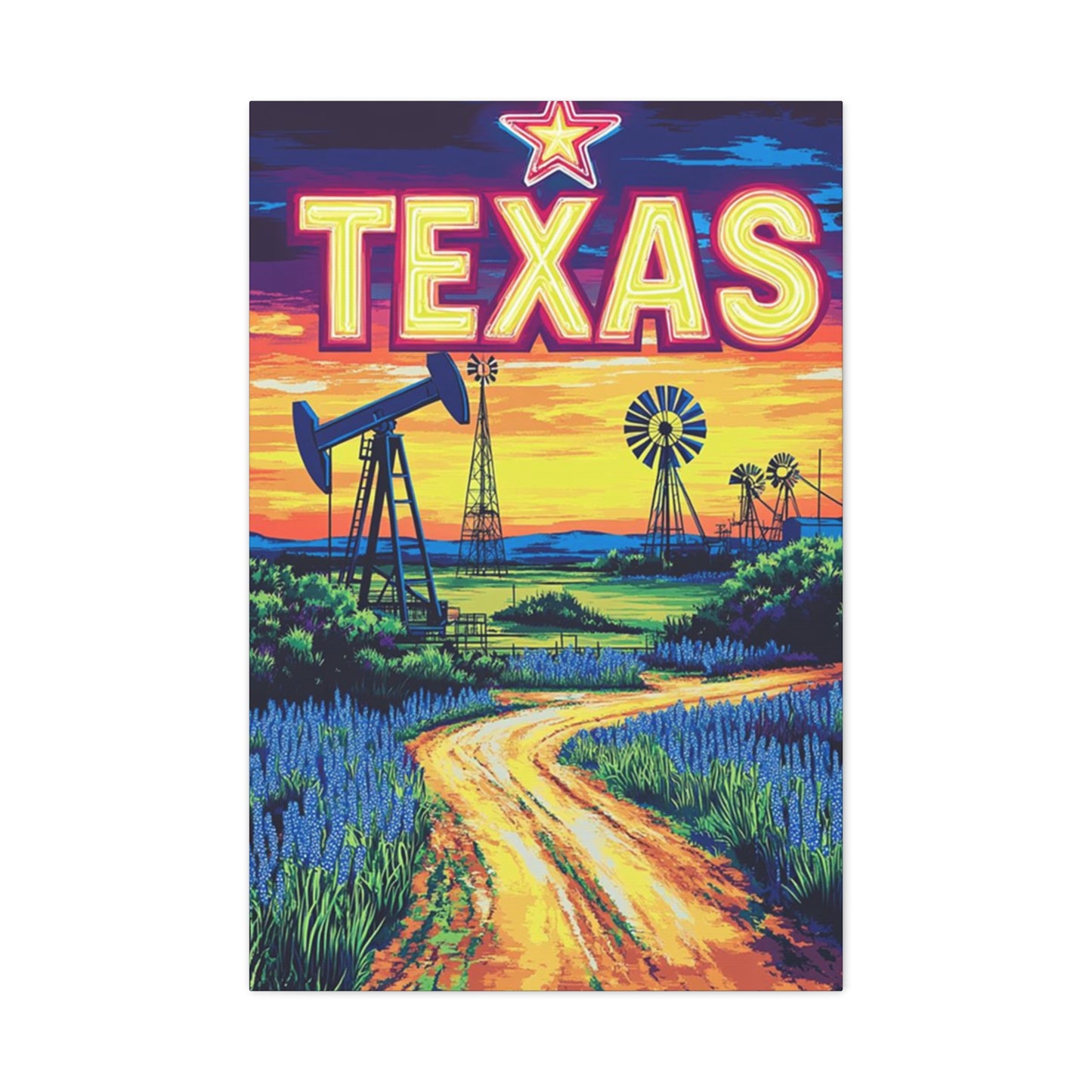 Texas Landscape Painting Wall Art & Canvas Prints