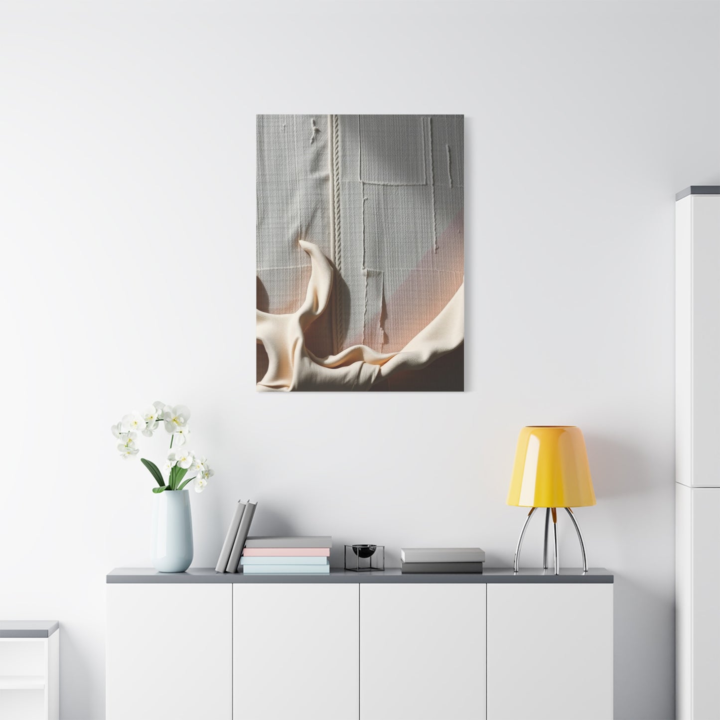 Taupe, Linen, and Gray Art Luxury Canvas Wall Art & Canvas Print