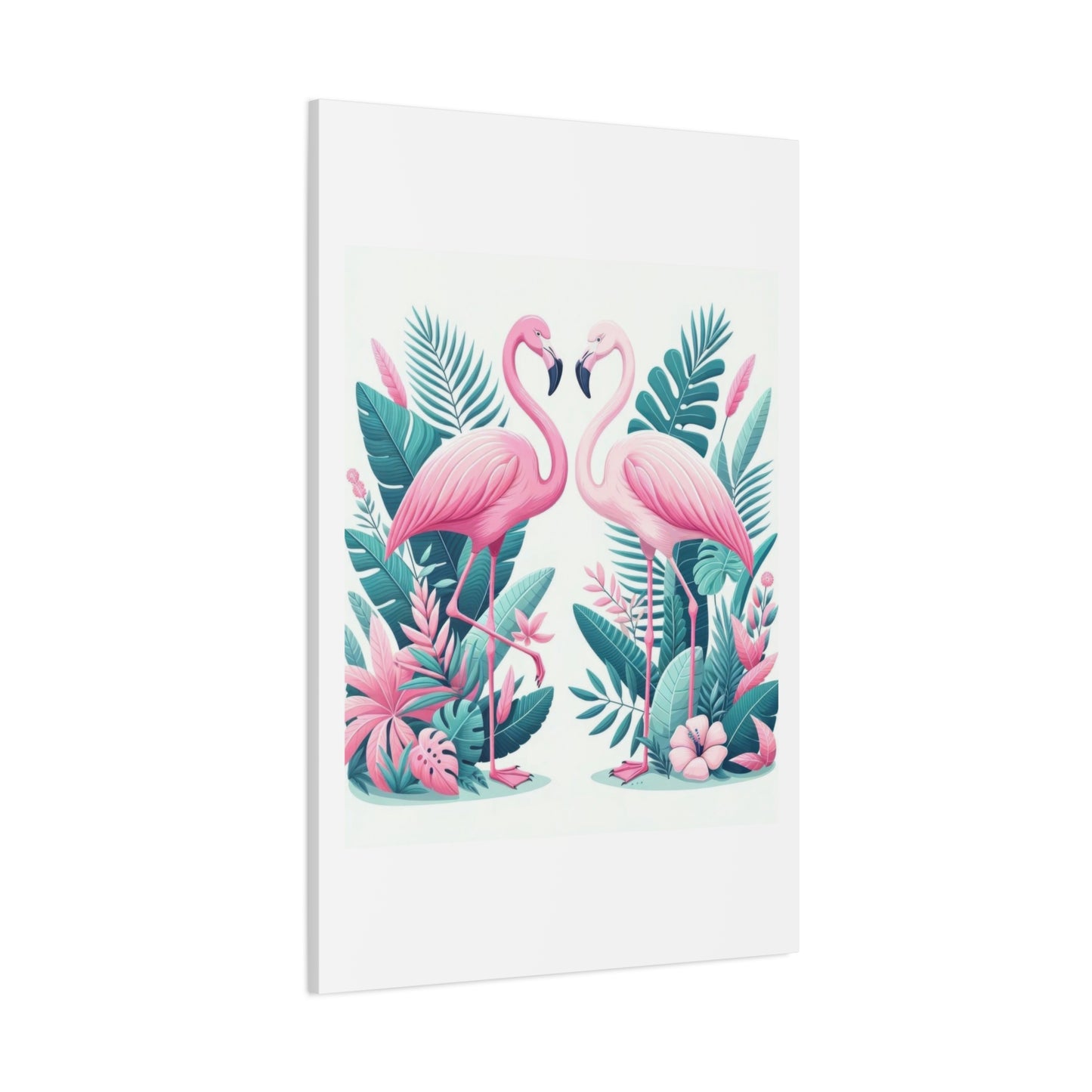 Flamingo Light Pink Love Wall Art & Canvas Prints