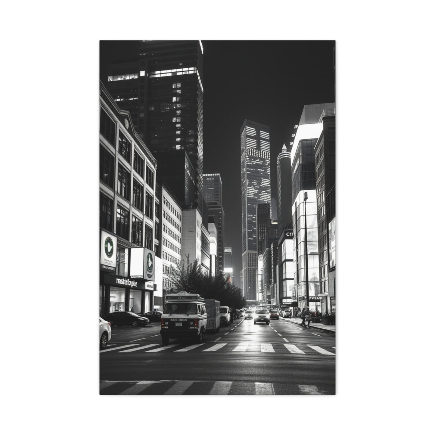 Vision Black & White Cityscapes Art Art Wall Art & Canvas Print