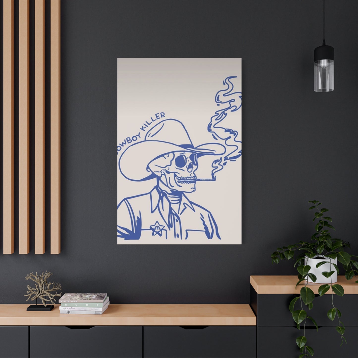 Cowboy Killer Sketch Wall Art & Canvas Prints