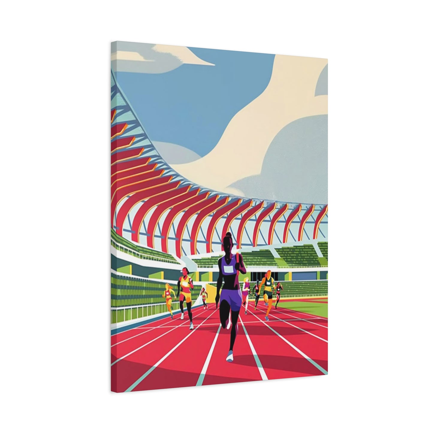 Track Running Poster Wall Art & Canvas Prints