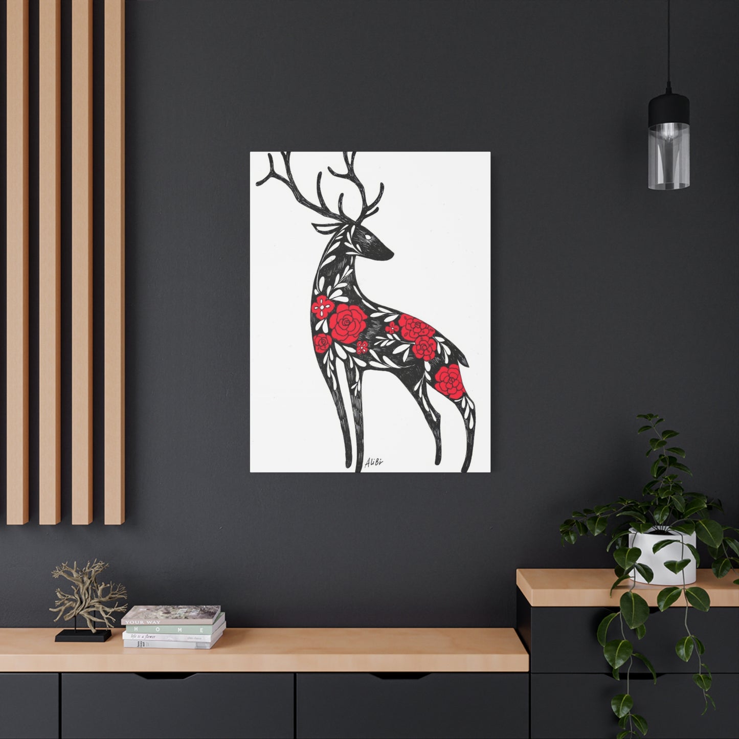 Deer Abstract Wall Art & Canvas Prints
