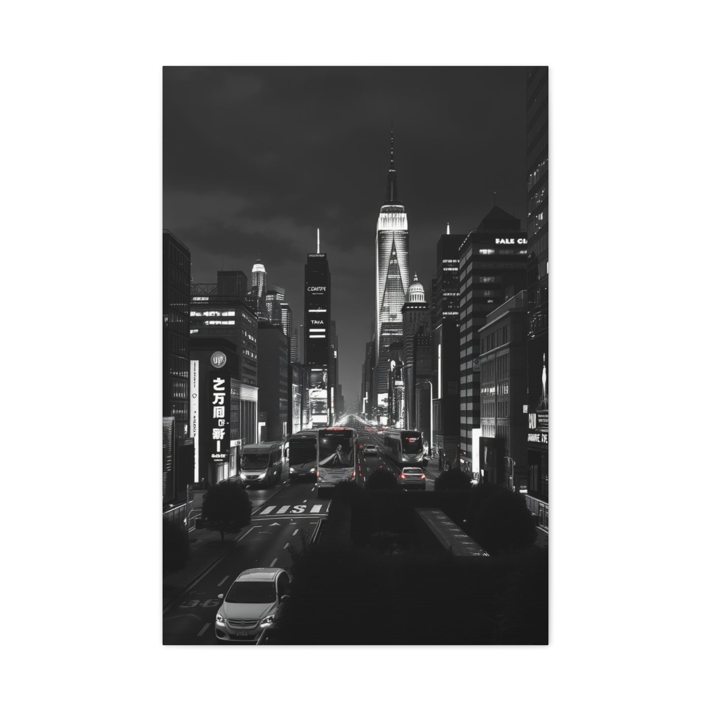 Supreme Black & White Cityscapes Art Collection Wall Art & Canvas Print