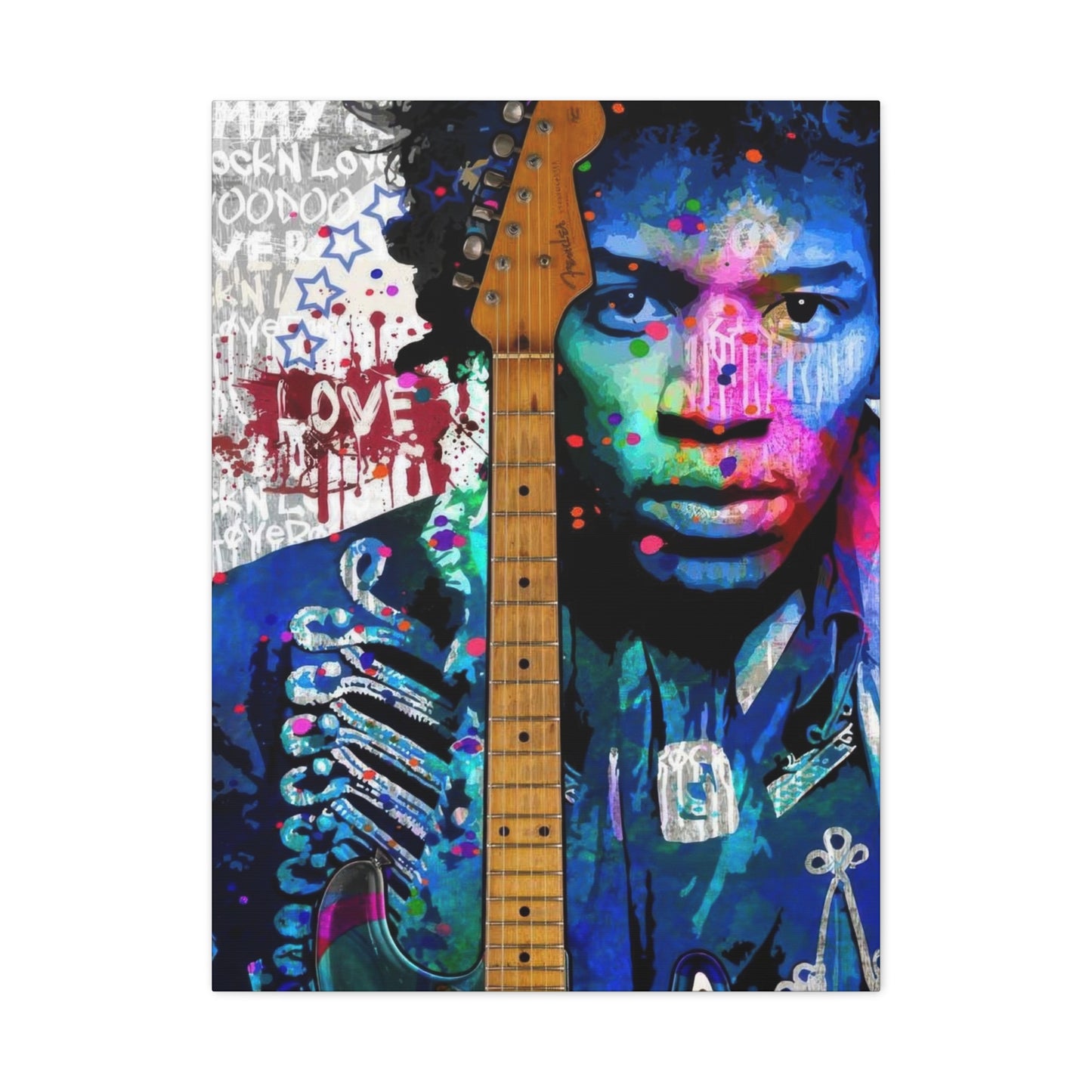 Jimi Hendrix 12 Wall Art & Canvas Prints
