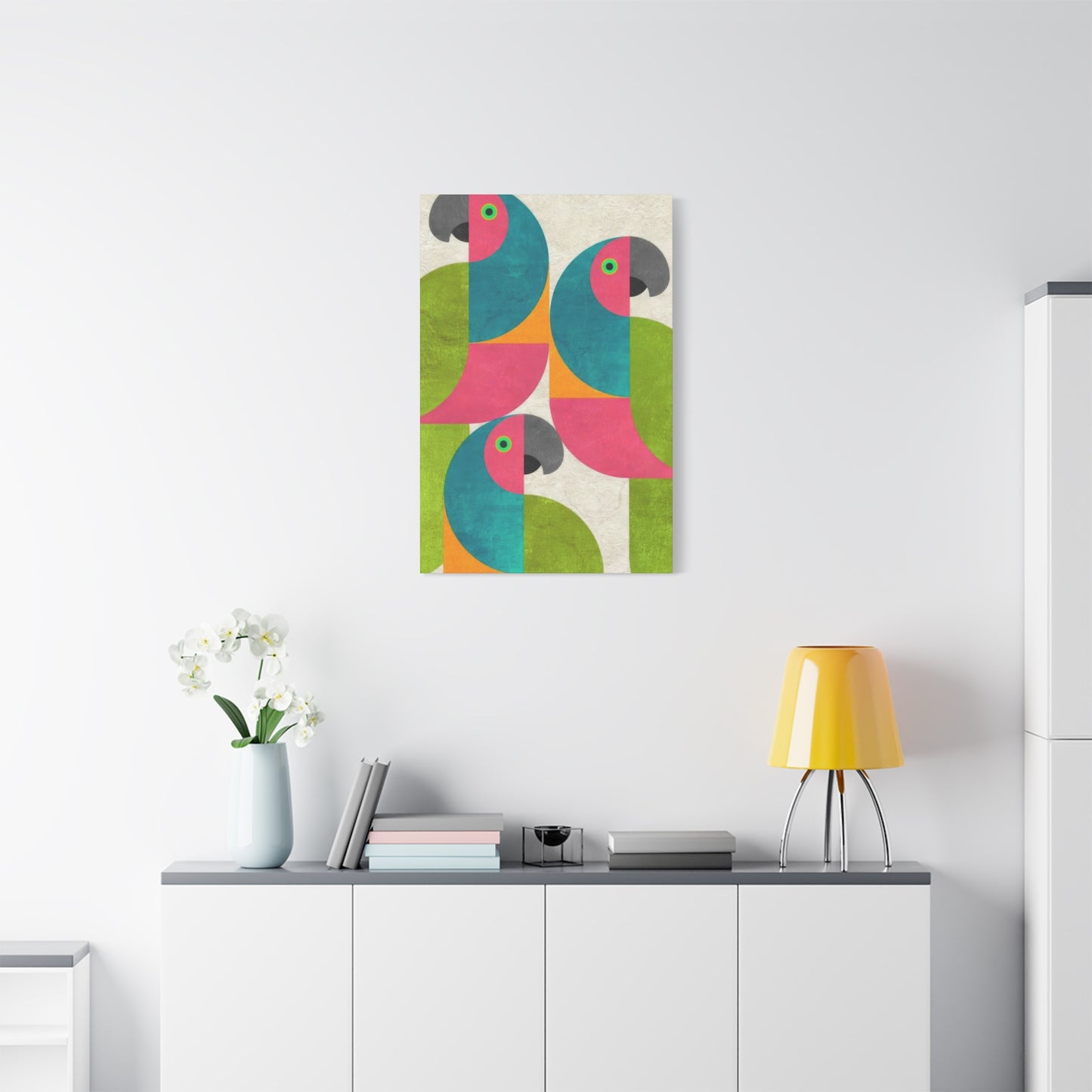 Parrot Abstract Colorful Wall Art & Canvas Prints