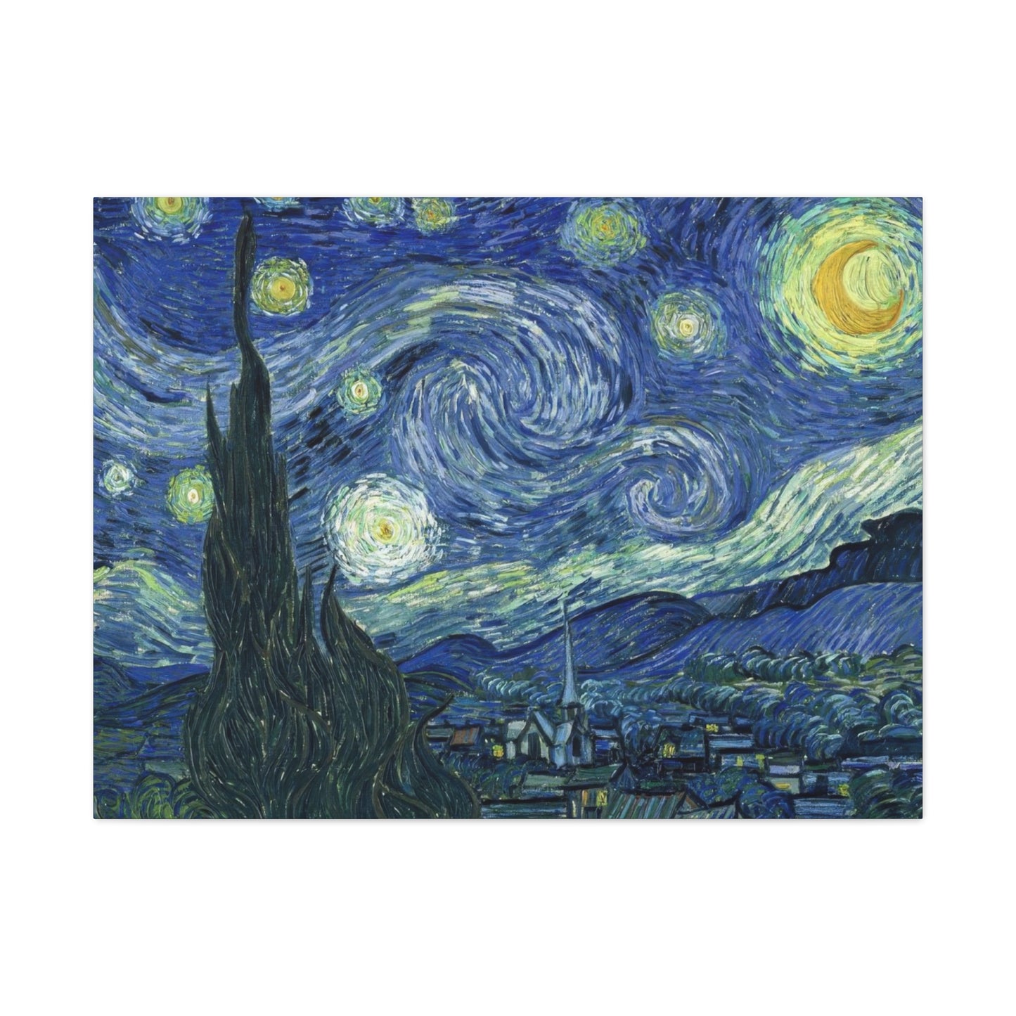 The Starry Night By Vincent Van Gogh Impression Wall Art & Canvas Prints