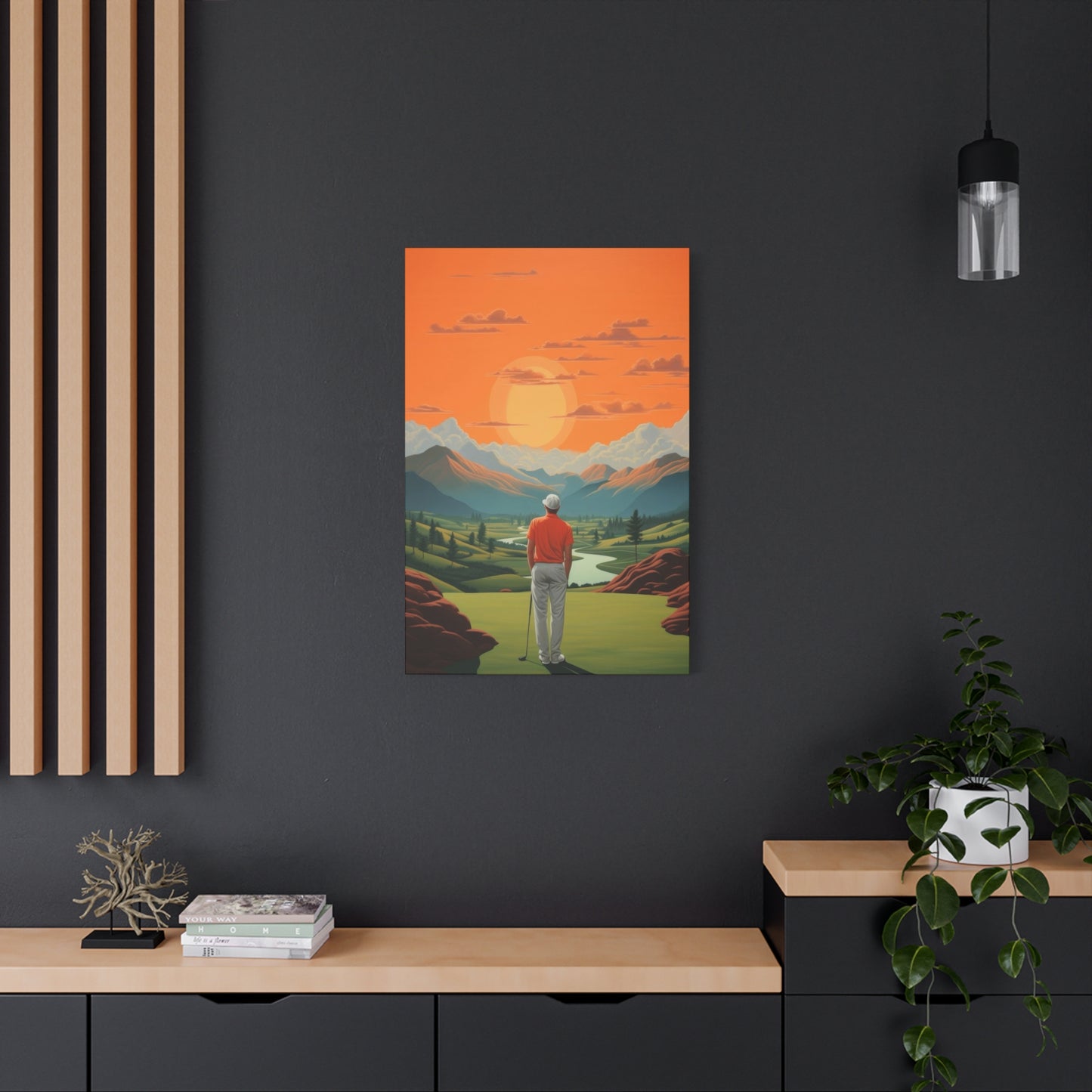 Golf At Sunset Wall Art & Canvas Prints