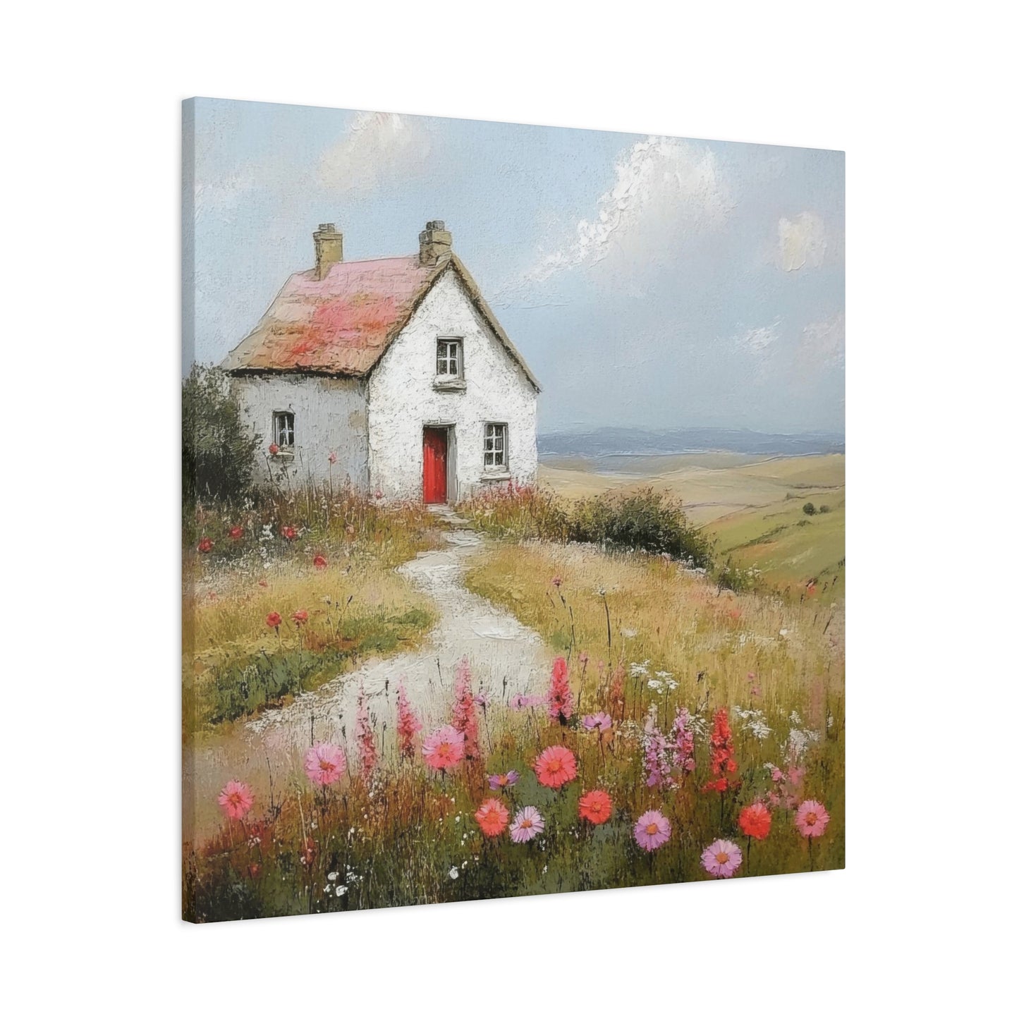 House On Hill Countryside Wall Art & Canvas Prints