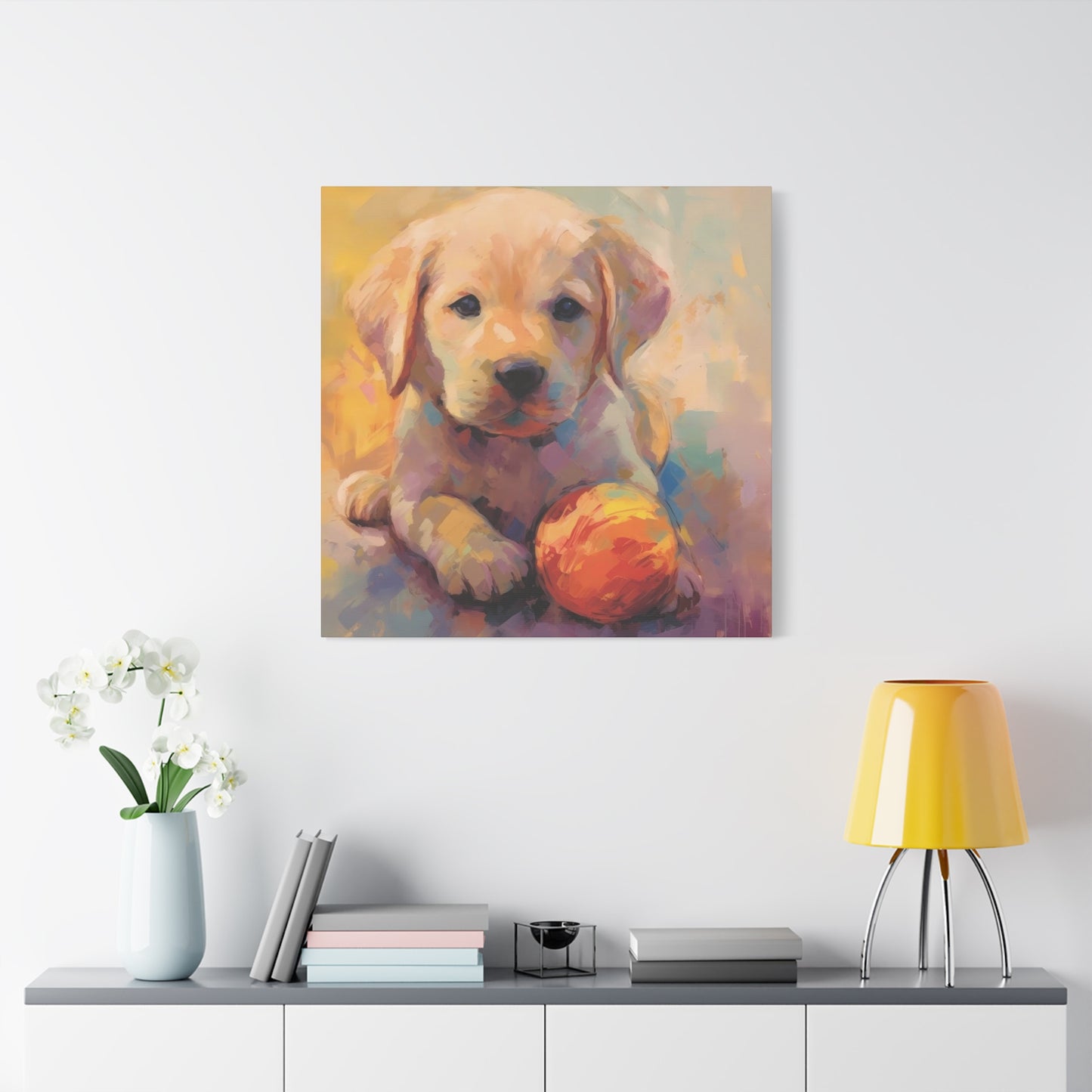 Playful Puppy Dog Wall Art & Canvas Prints